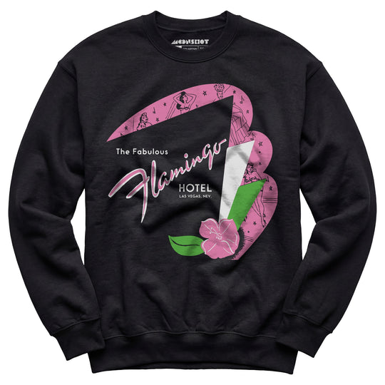 Fabulous Flamingo Hotel v2 - Vintage Las Vegas - Unisex Sweatshirt