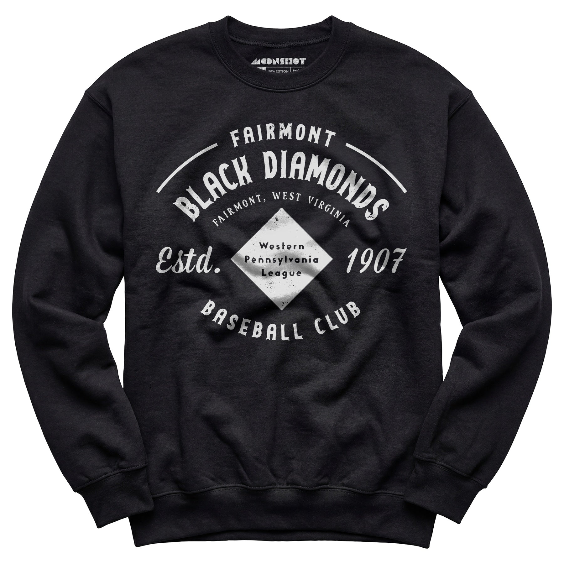 Fairmont Black Diamonds - West Virginia - Vintage Defunct Baseball Teams - Unisex Sweatshirt