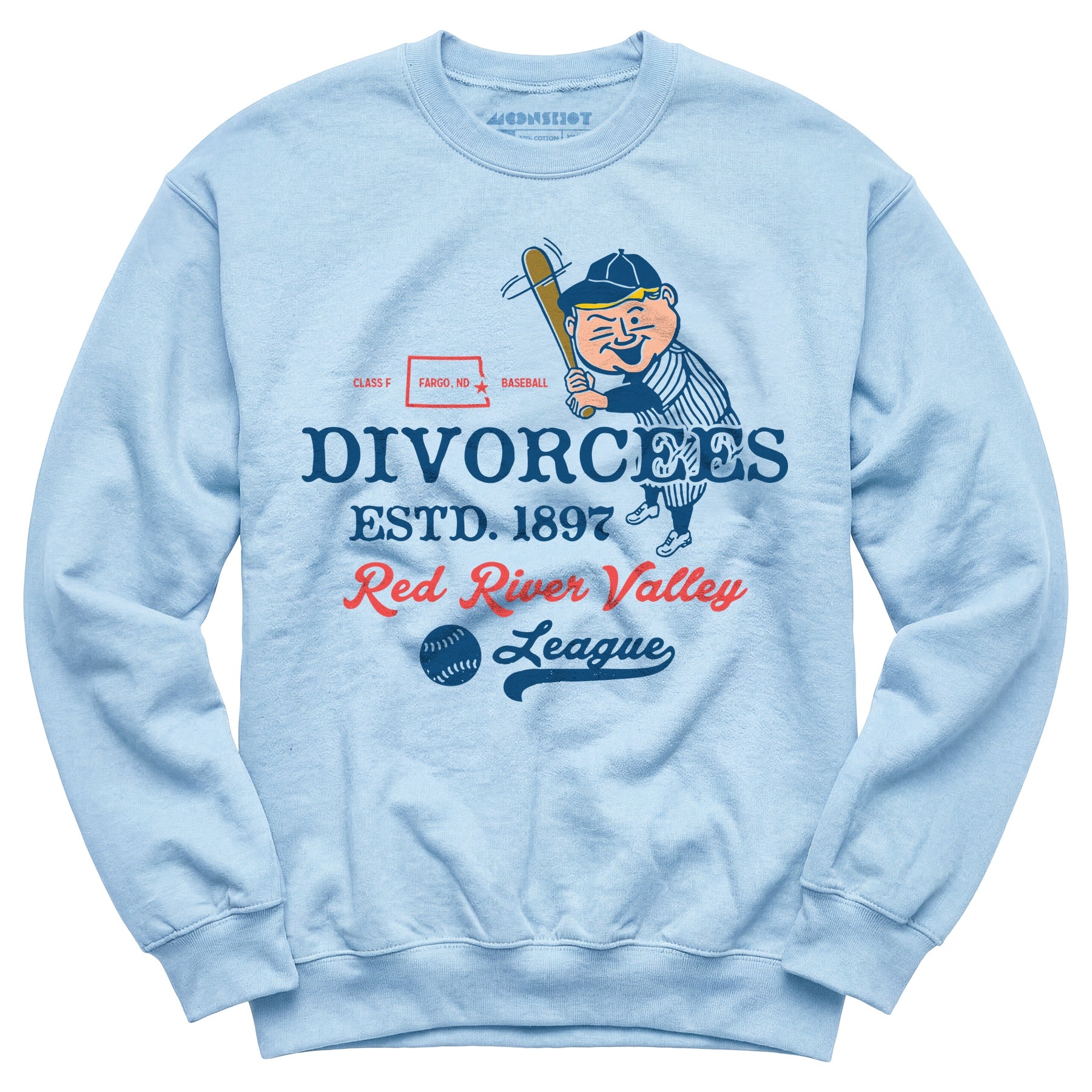 Fargo Divorcees - North Dakota - Vintage Defunct Baseball Teams - Unisex Sweatshirt