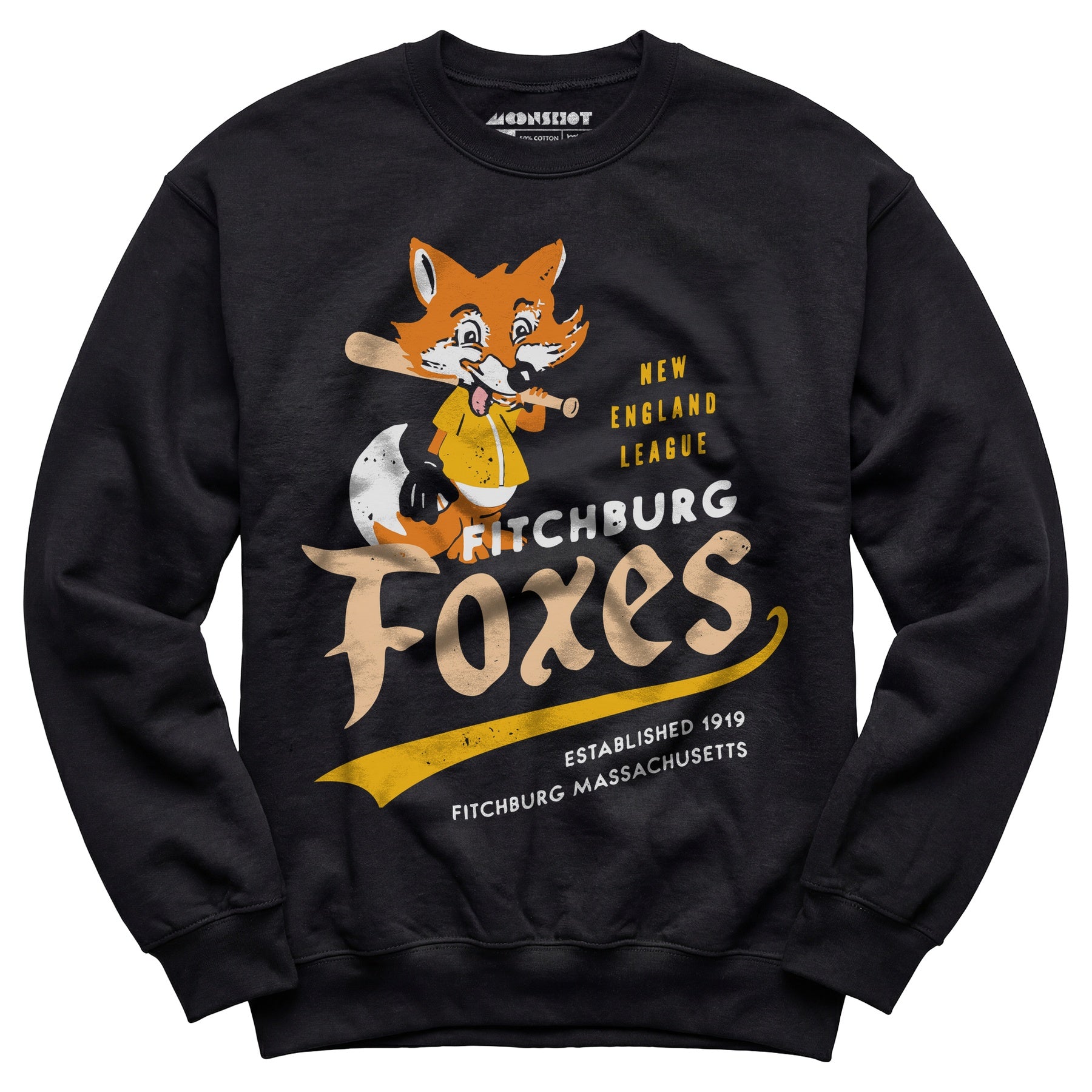 Fitchburg Foxes - Massachusetts - Vintage Defunct Baseball Teams - Unisex Sweatshirt