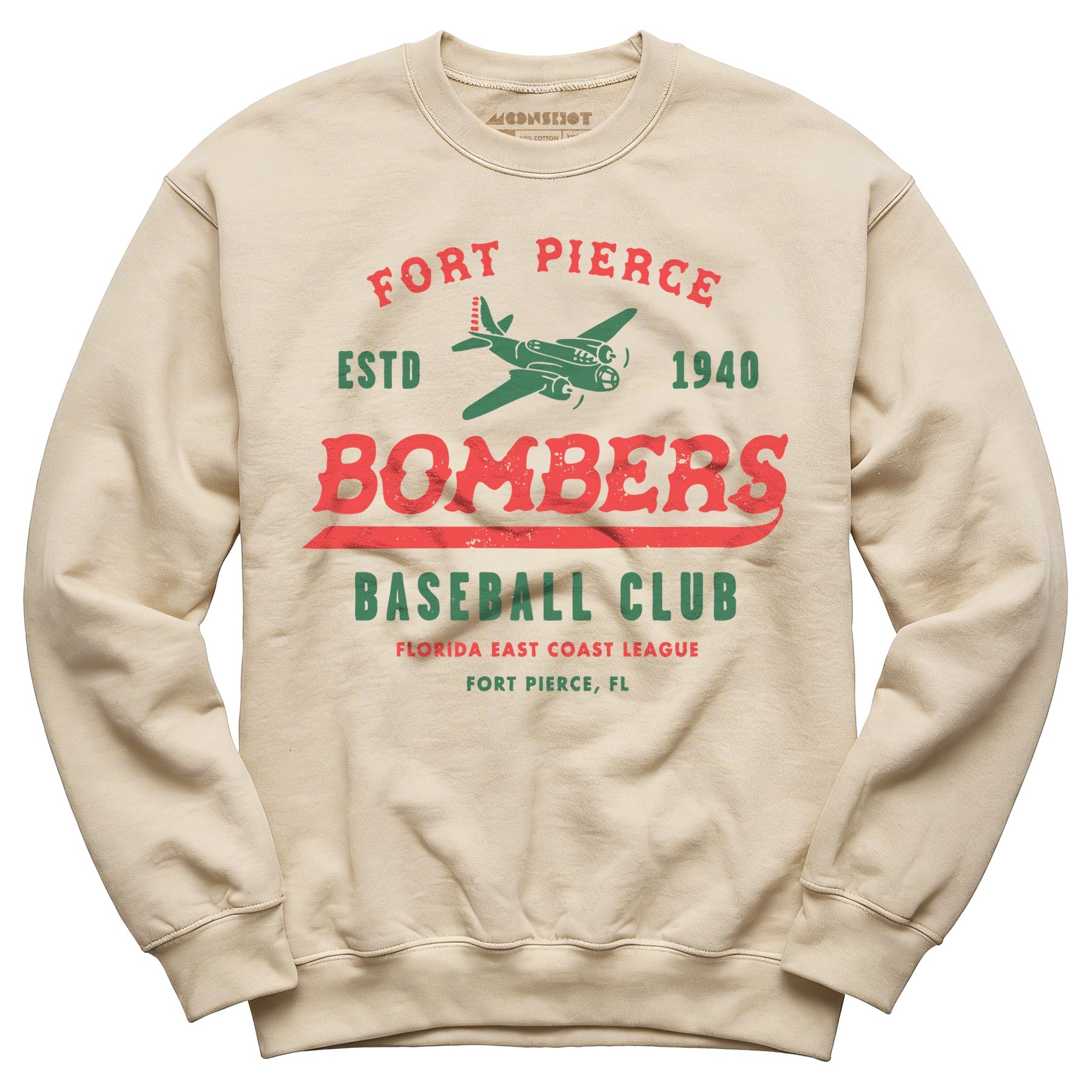 Fort Pierce Bombers - Florida - Vintage Defunct Baseball Teams - Unisex Sweatshirt