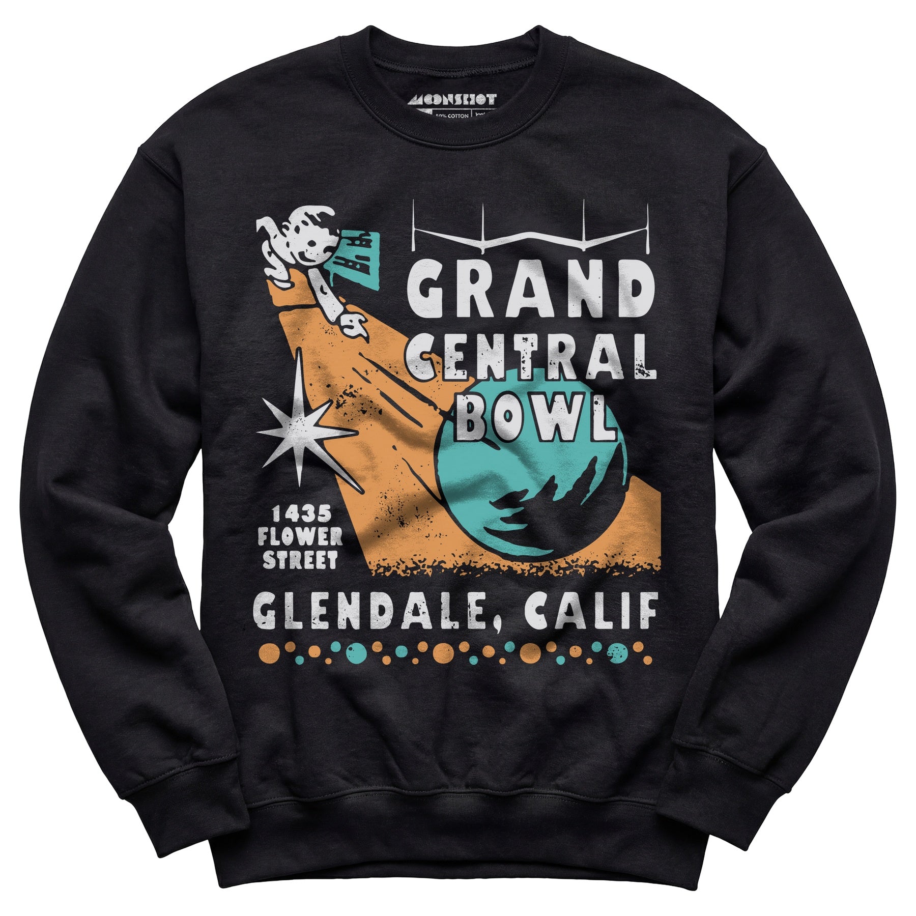 Grand Central Bowl - Glendale, CA - Vintage Bowling Alley - Unisex Sweatshirt