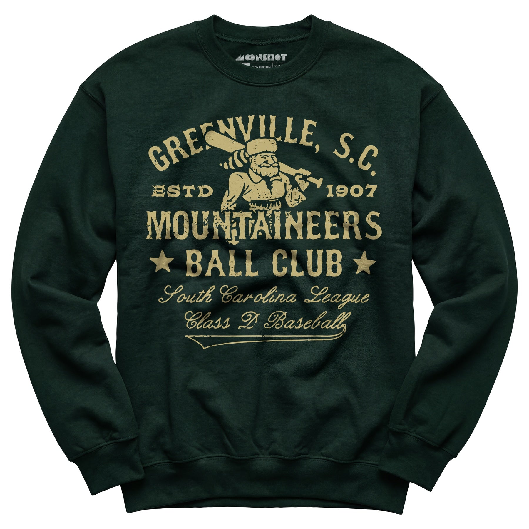 Greenville Mountaineers - South Carolina - Vintage Defunct Baseball Teams - Unisex Sweatshirt