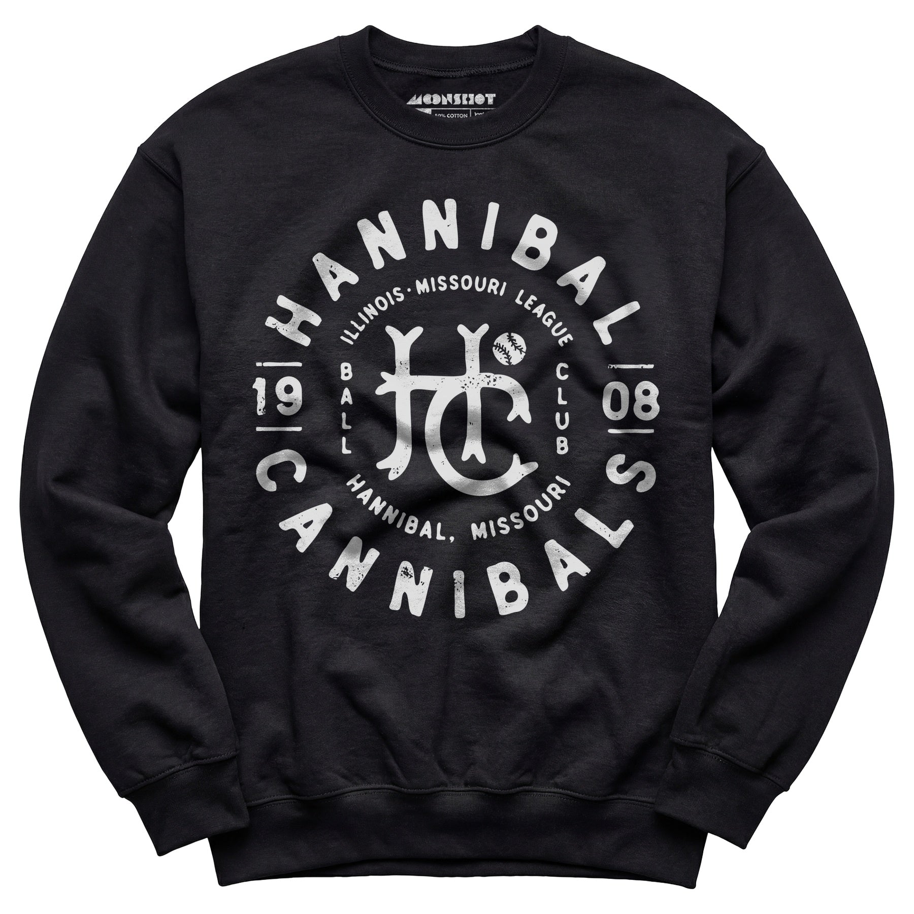 Hannibal Cannibals - Missouri - Vintage Defunct Baseball Teams - Unisex Sweatshirt