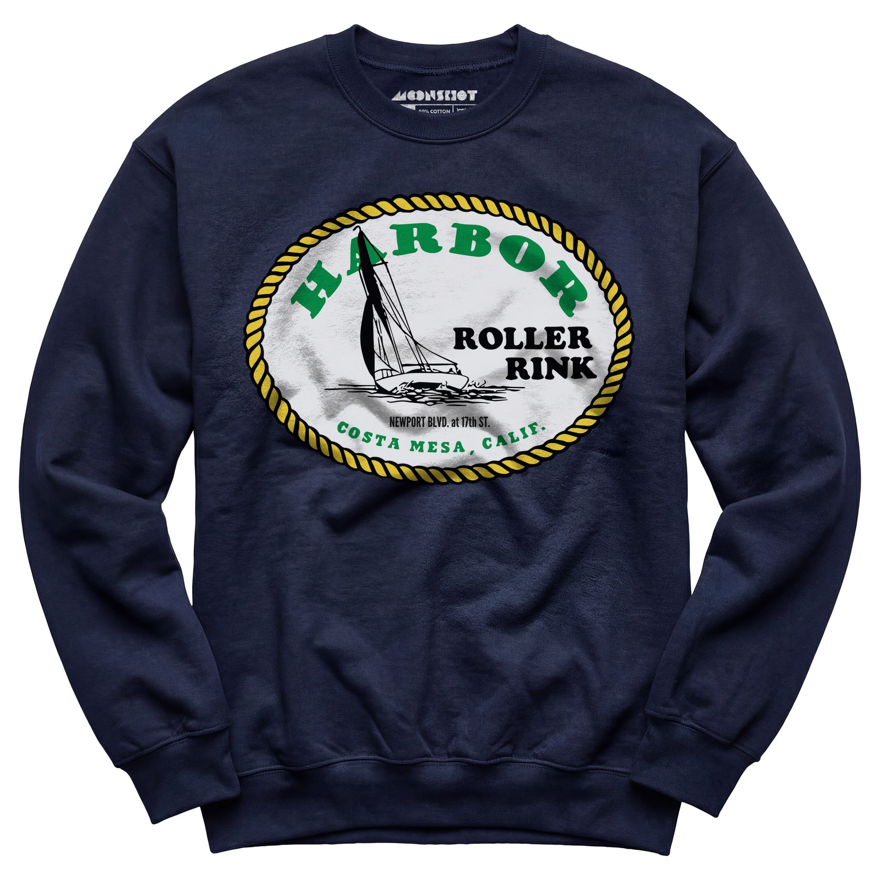 Harbor Roller Rink - Costa Mesa, CA - Vintage Roller Rink - Unisex Sweatshirt