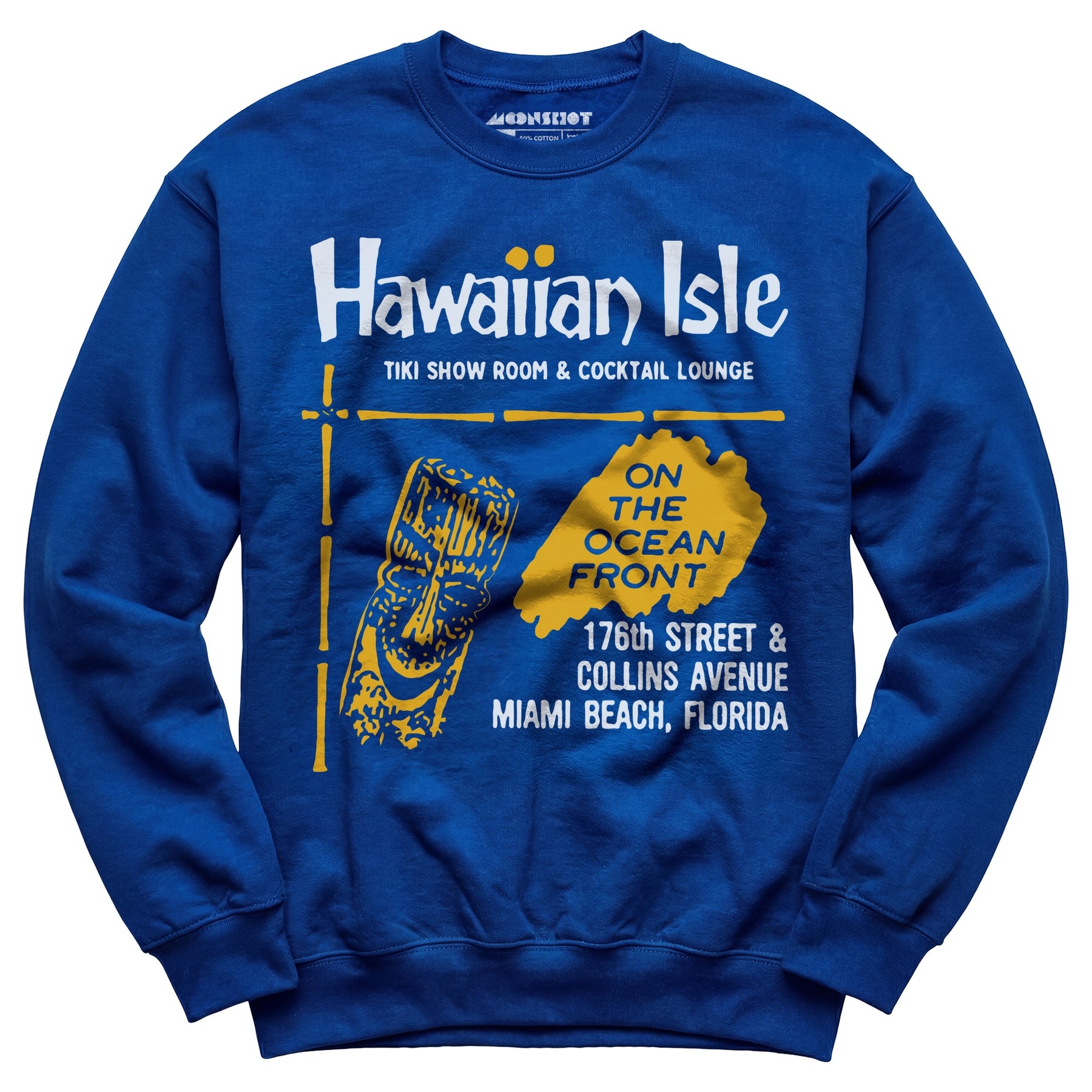 Hawaiian Isle - Miami Beach, FL - Vintage Tiki Bar - Unisex Sweatshirt