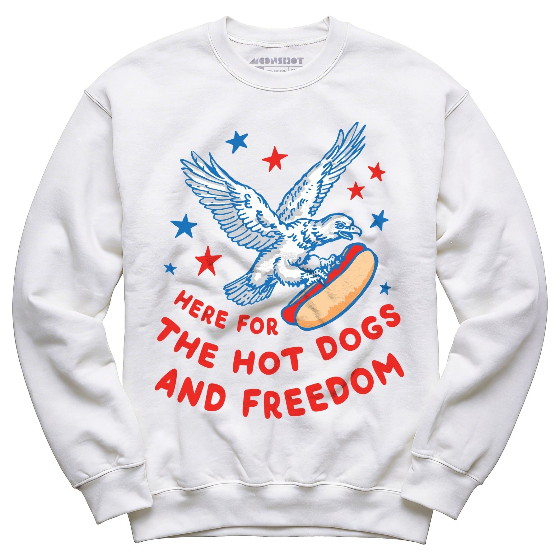 Here For The Hot Dogs and Freedom - Unisex Sweatshirt