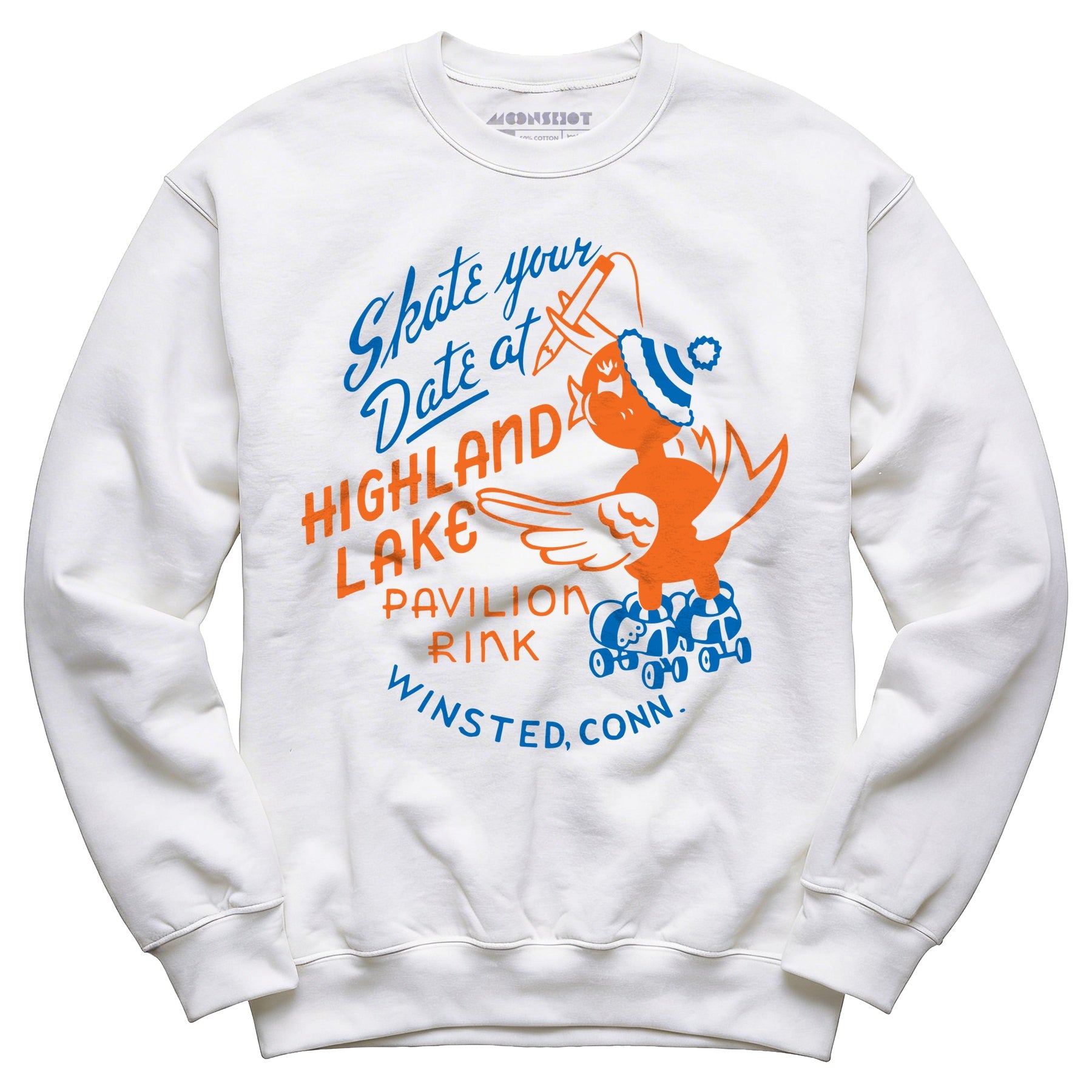 Highland Lake Pavilion Rink - Winsted, CT - Vintage Roller Rink - Unisex Sweatshirt