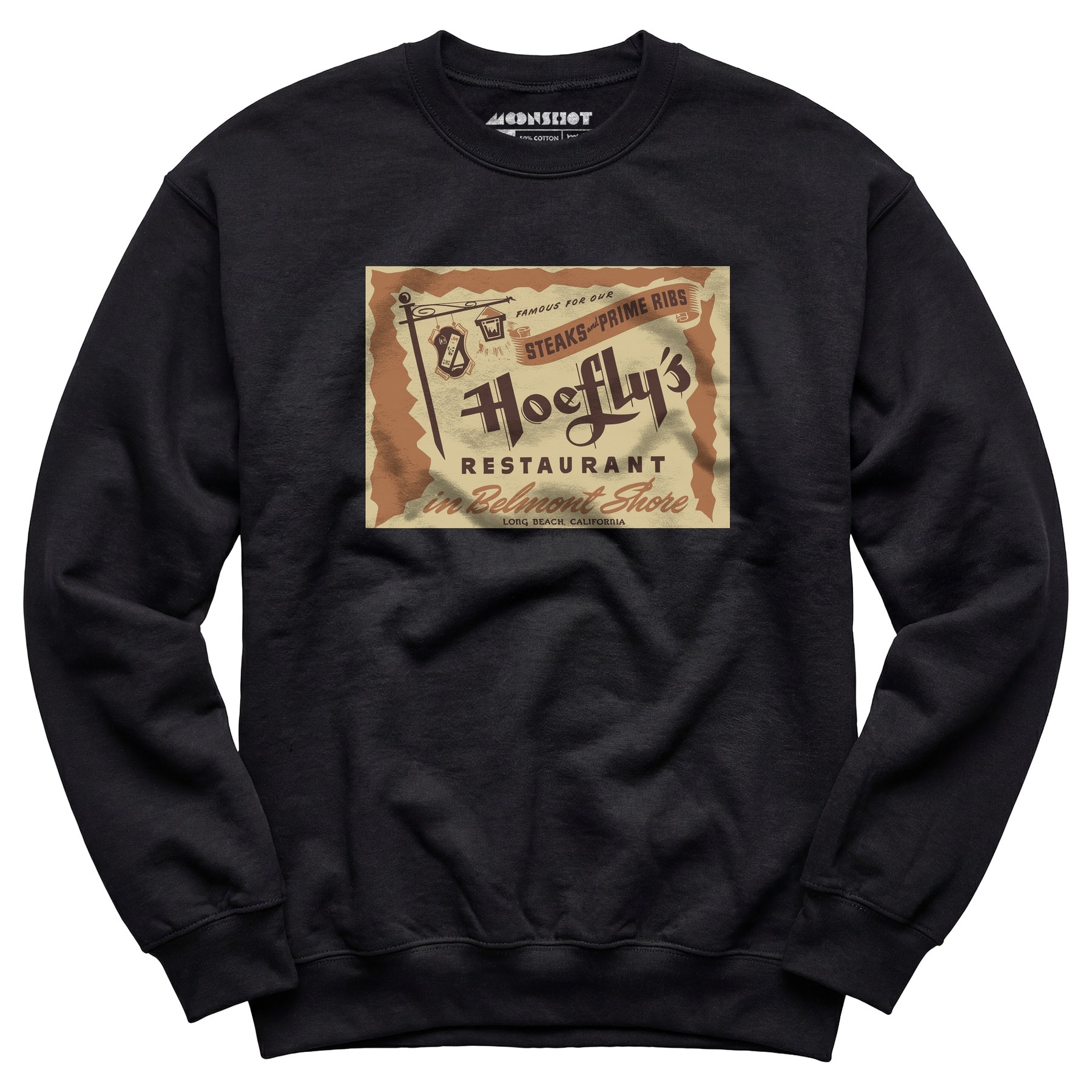 Hoefly's - Belmont Shore, CA - Vintage Restaurant - Unisex Sweatshirt