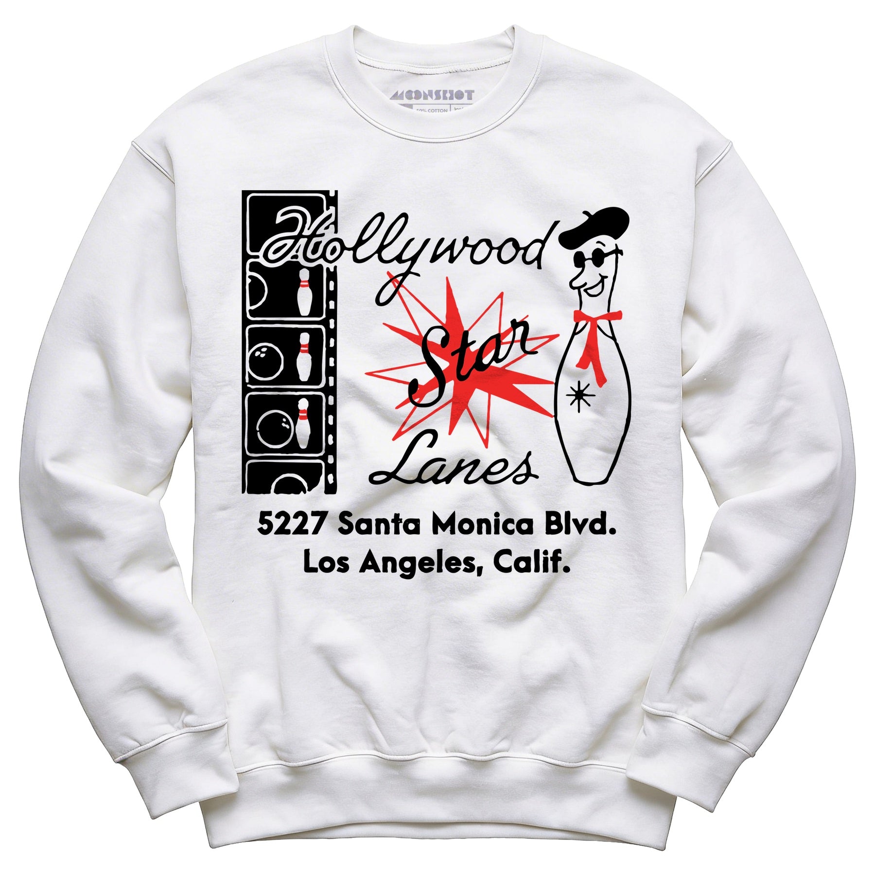 Hollywood Star Lanes - Los Angeles, CA - Vintage Bowling Alley - Unisex Sweatshirt