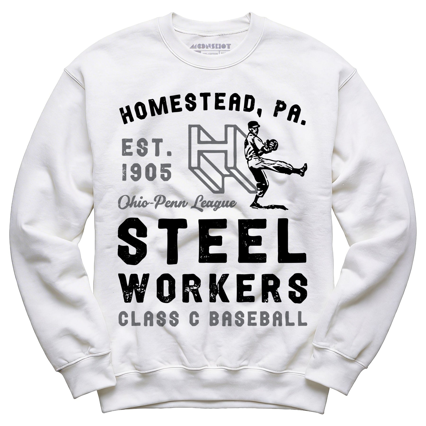 Homestead Steel Workers - Pennsylvania - Vintage Defunct Baseball Teams - Unisex Sweatshirt
