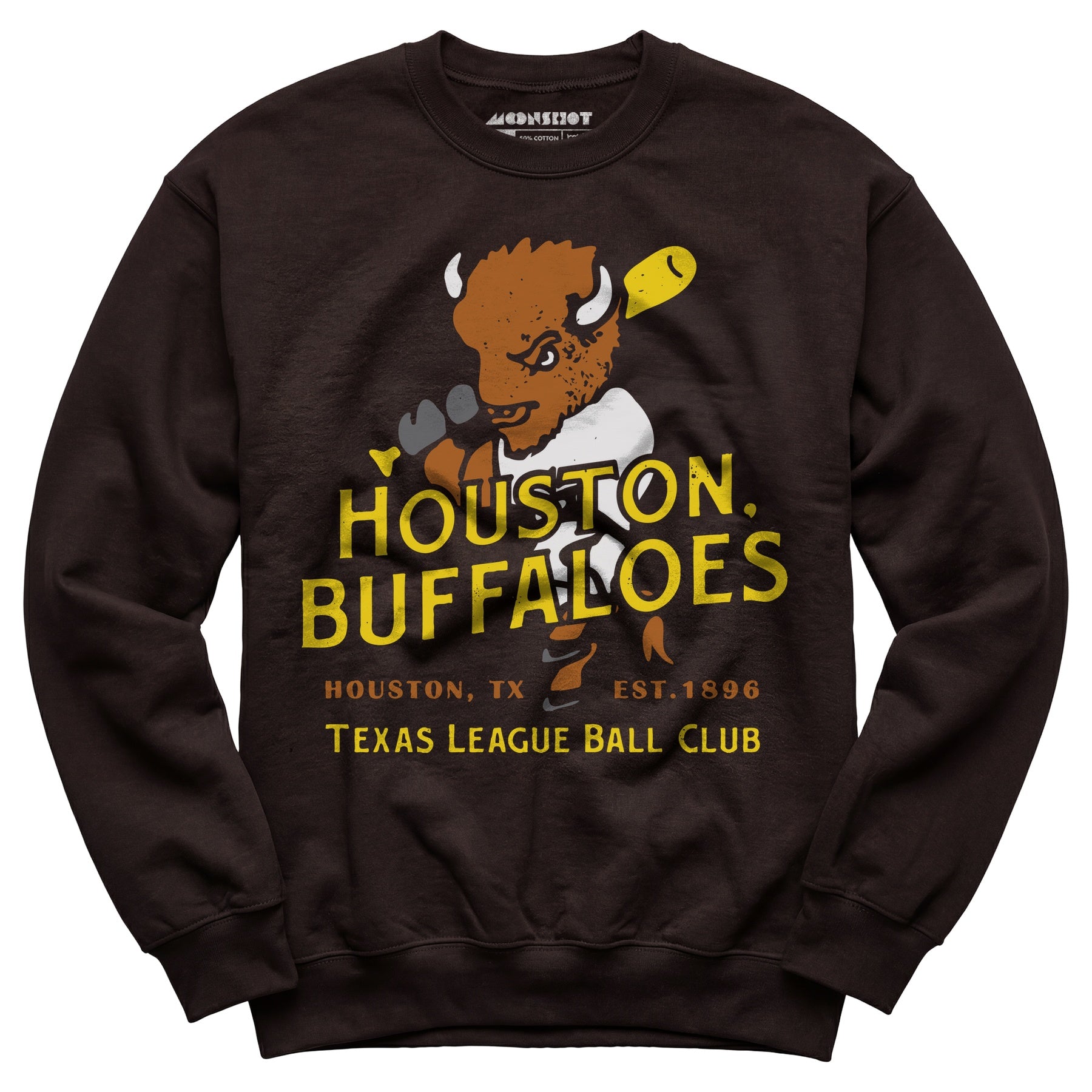 Houston Buffaloes - Texas - Vintage Defunct Baseball Teams - Unisex Sweatshirt