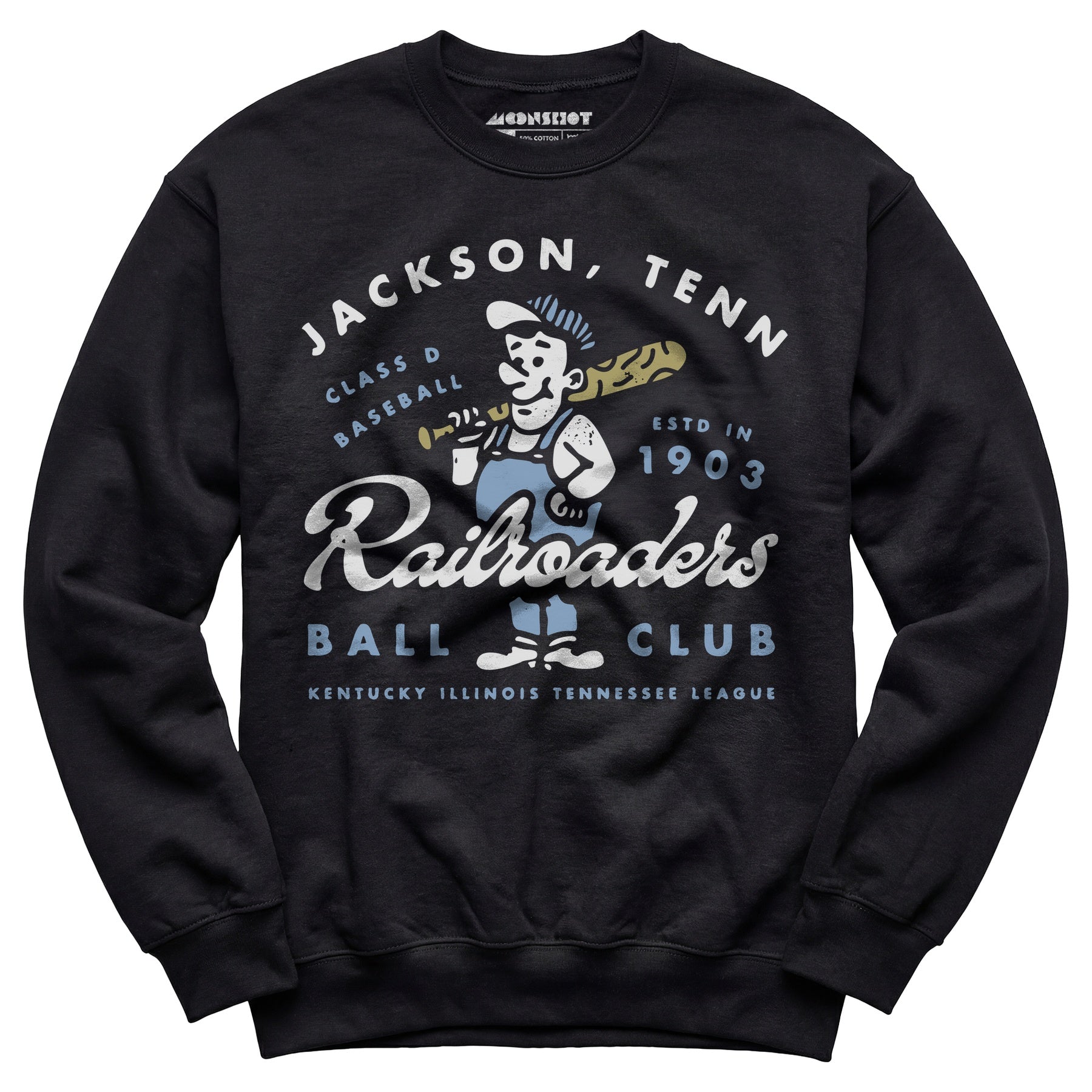 Jackson Railroaders - Tennessee - Vintage Defunct Baseball Teams - Unisex Sweatshirt