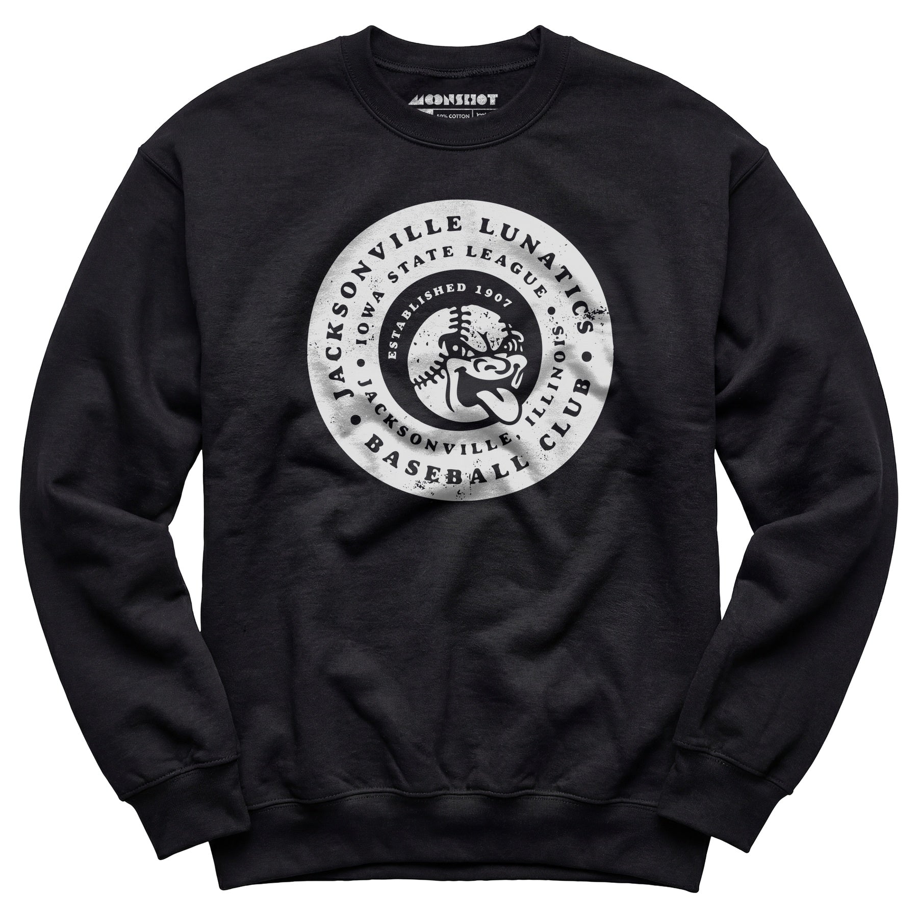 Jacksonville Lunatics - Illinois - Vintage Defunct Baseball Teams - Unisex Sweatshirt