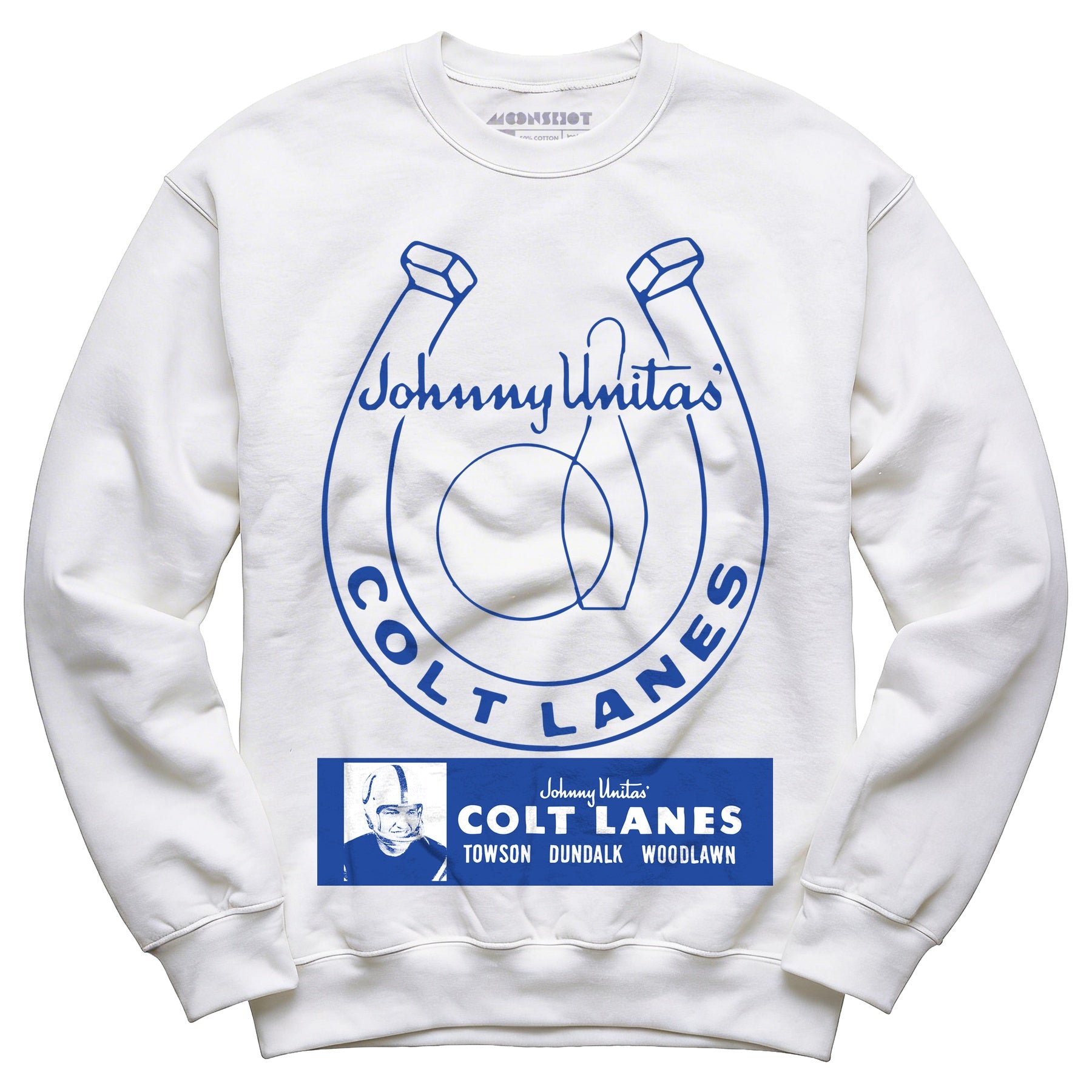 Johnny Unitas Colt Lanes - Maryland - Vintage Bowling Alley - Unisex Sweatshirt
