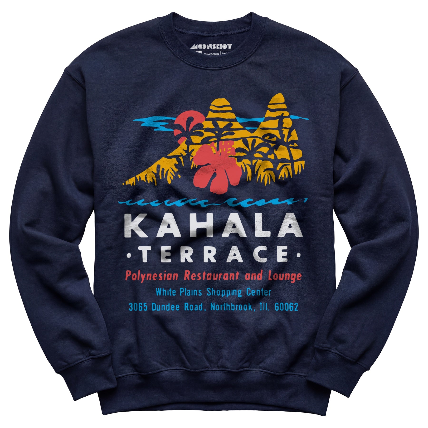 Kahala Terrace - White Plains, IL - Vintage Tiki Bar - Unisex Sweatshirt