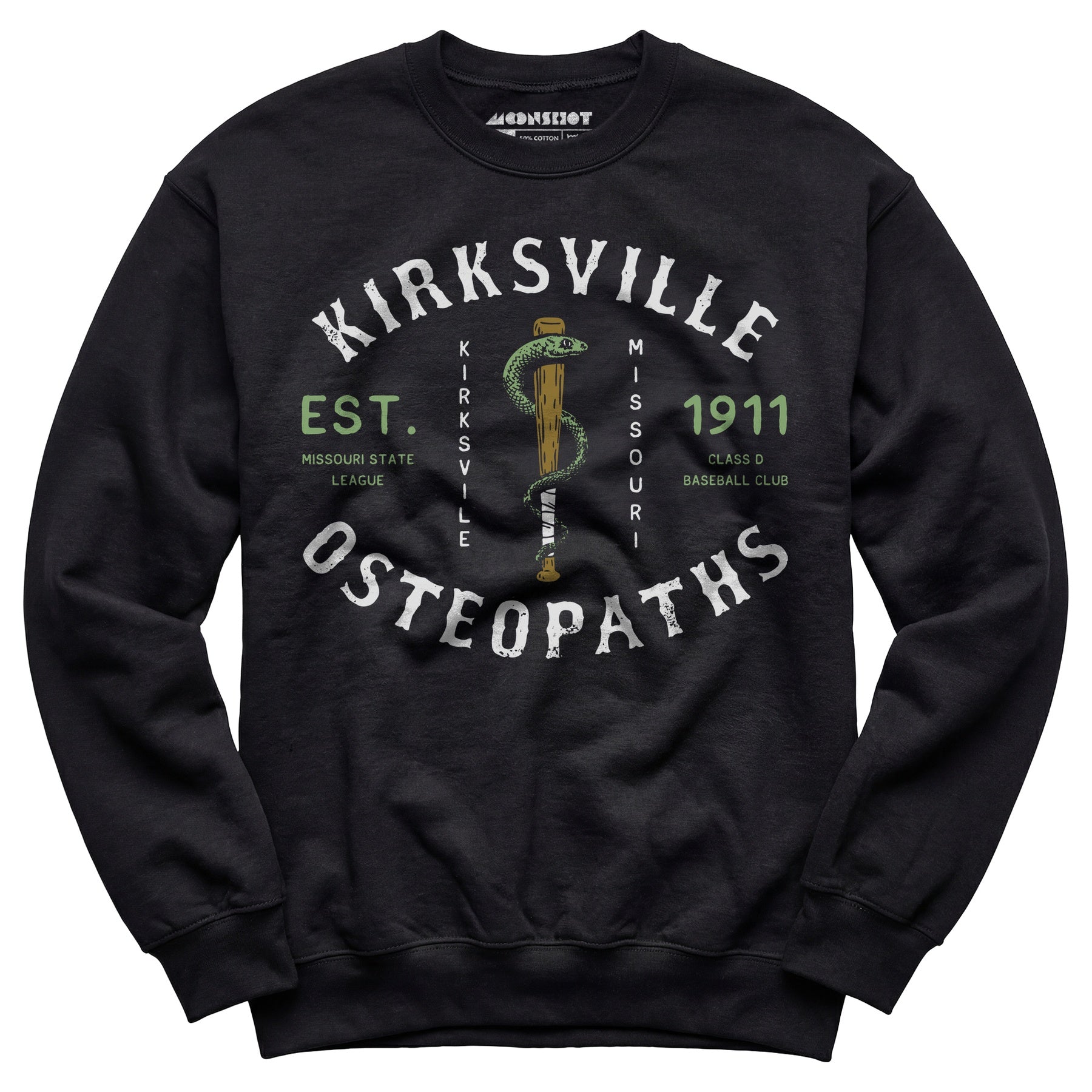 Kirksville Osteopaths - Missouri - Vintage Defunct Baseball Teams - Unisex Sweatshirt
