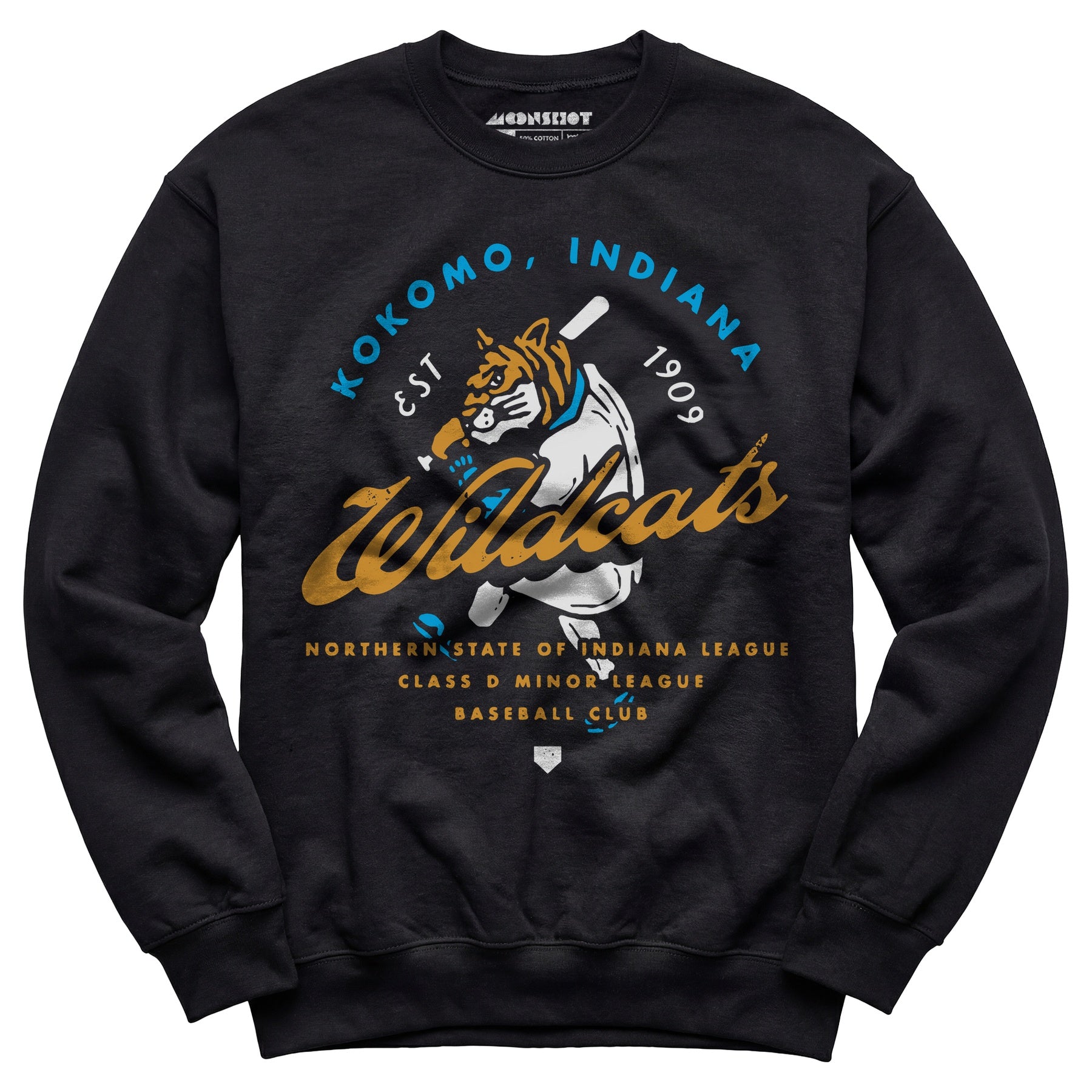 Kokomo Wildcats - Indiana - Vintage Defunct Baseball Teams - Unisex Sweatshirt