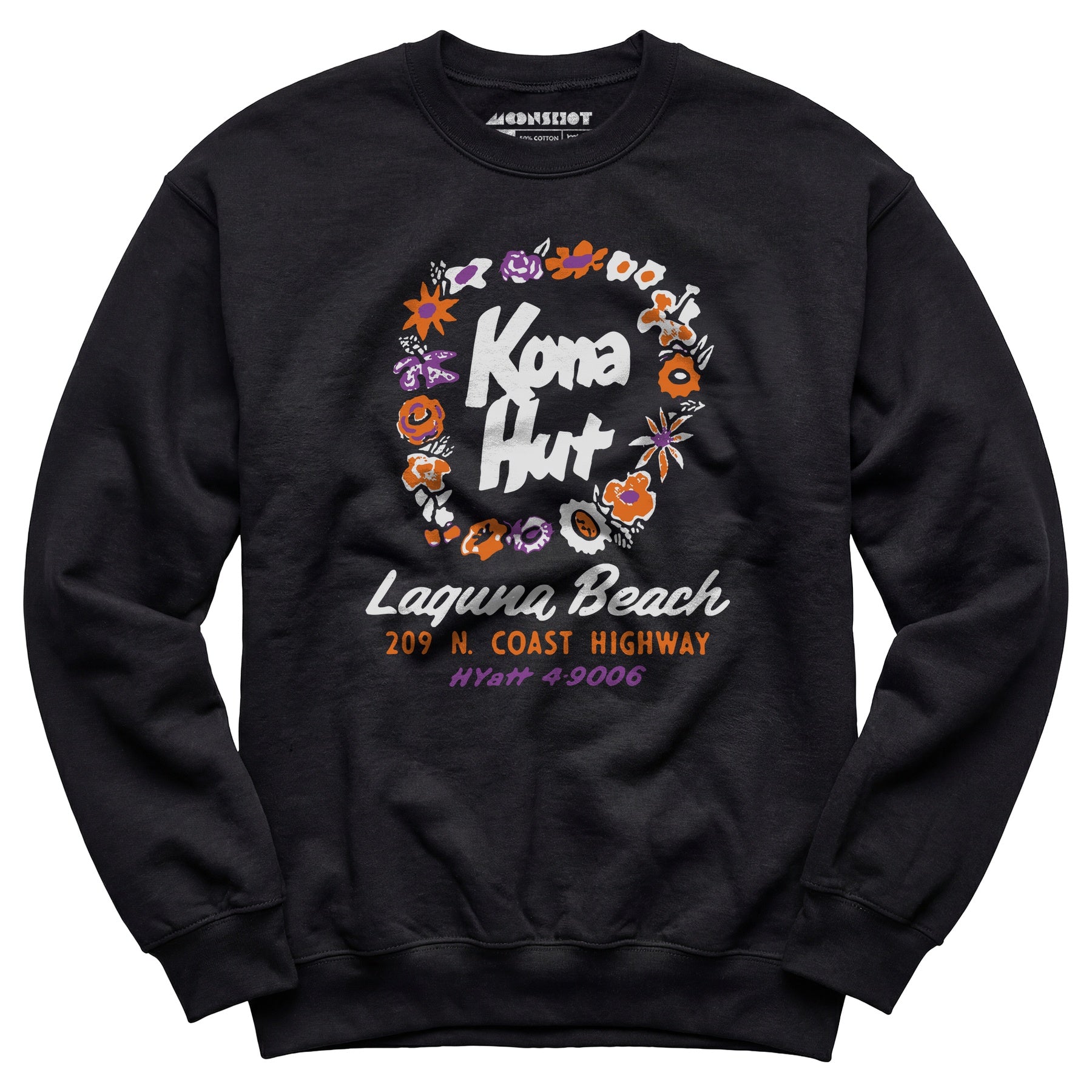 Kona Hut - Laguna Beach, CA - Vintage Tiki Bar - Unisex Sweatshirt