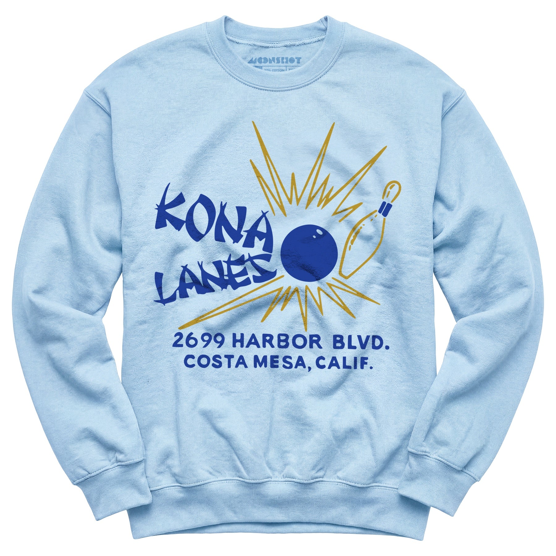 Kona Lanes v2 - Costa Mesa, CA - Vintage Bowling Alley - Unisex Sweatshirt