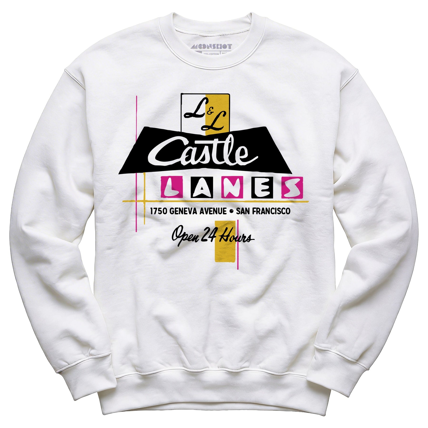 L & L Castle Lanes - San Francisco, CA - Vintage Bowling Alley - Unisex Sweatshirt