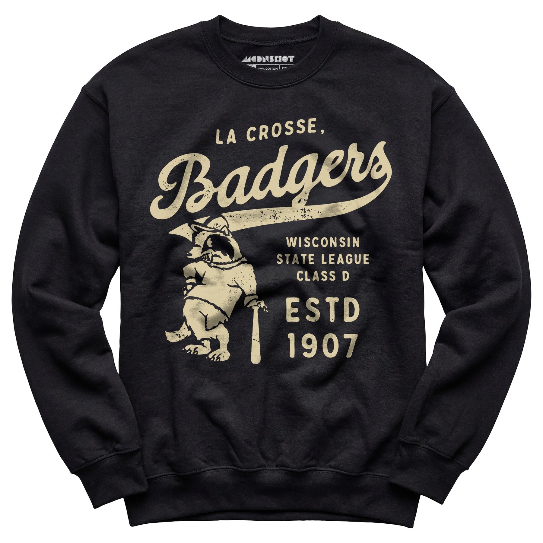 La Crosse Badgers - Wisconsin - Vintage Defunct Baseball Teams - Unisex Sweatshirt