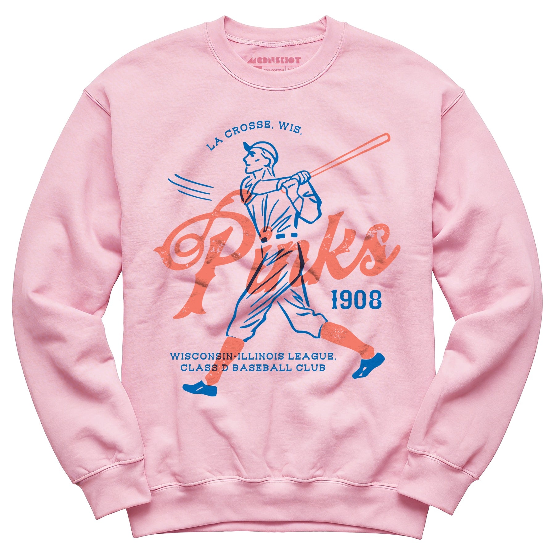 La Crosse Pinks - Wisconsin - Vintage Defunct Baseball Teams - Unisex Sweatshirt