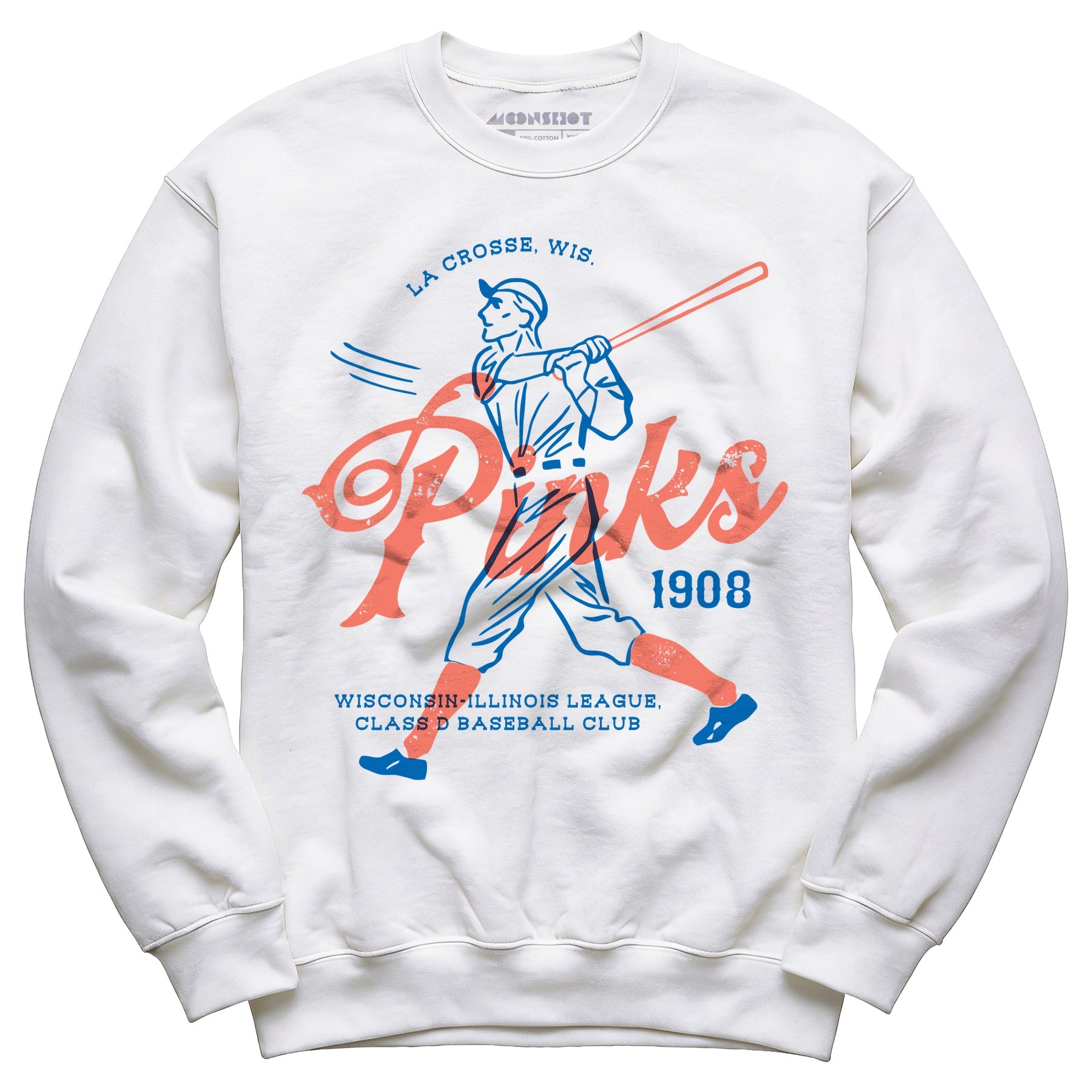 La Crosse Pinks - Wisconsin - Vintage Defunct Baseball Teams - Unisex Sweatshirt