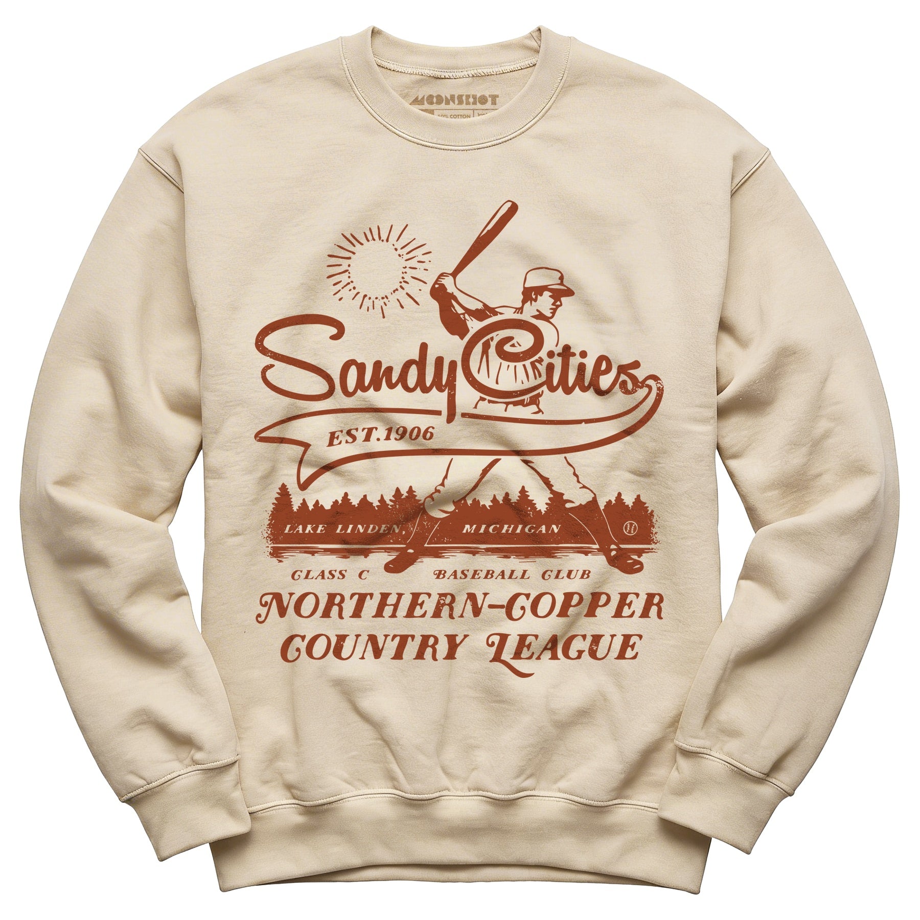 Lake Linden Sandy Cities - Michigan - Vintage Defunct Baseball Teams - Unisex Sweatshirt