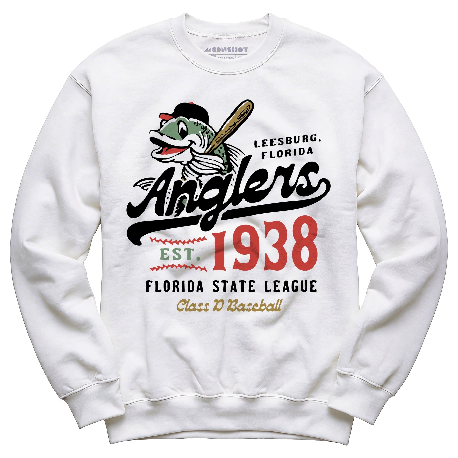 Leesburg Anglers - Florida - Vintage Defunct Baseball Teams - Unisex Sweatshirt