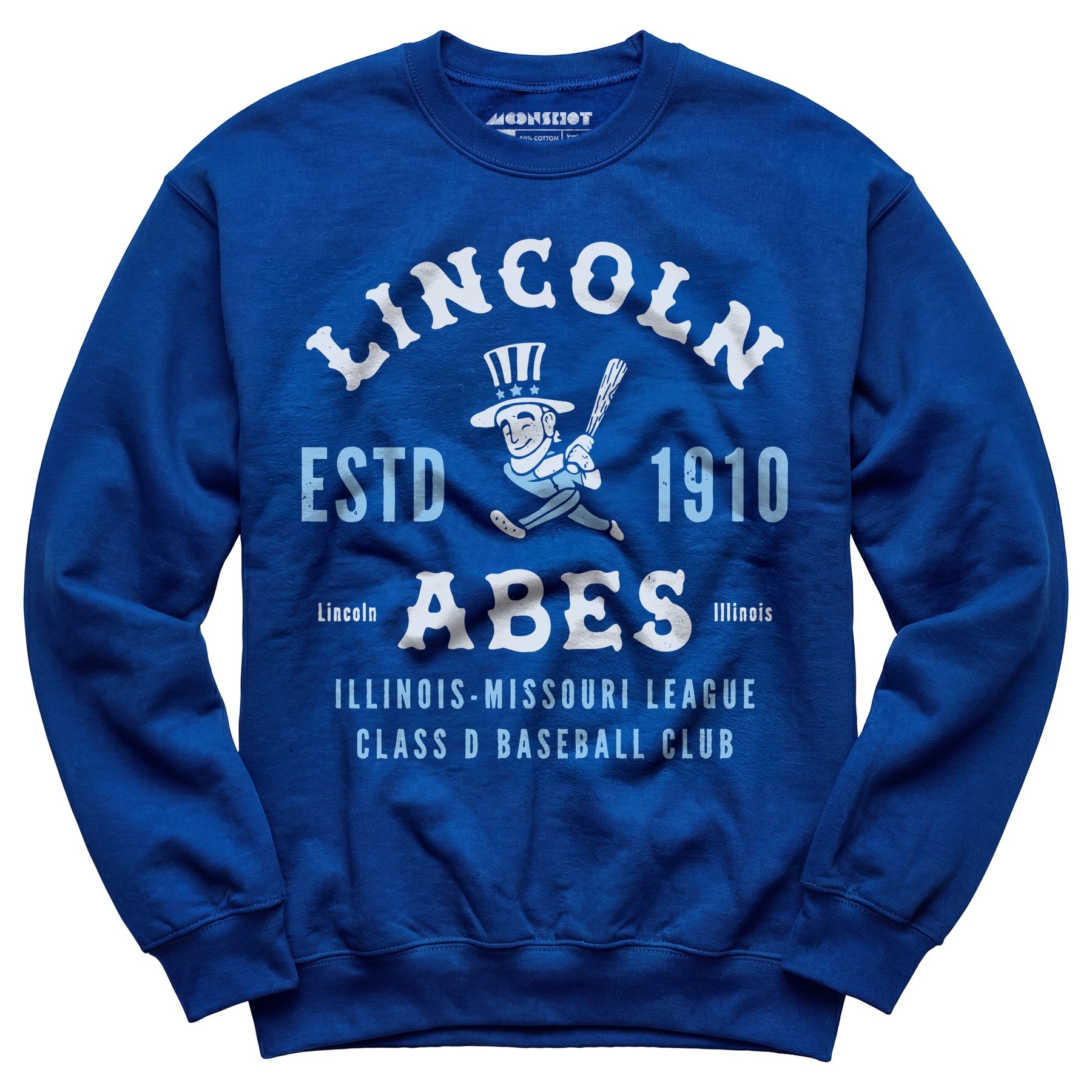 Lincoln Abes - Illinois - Vintage Defunct Baseball Teams - Unisex Sweatshirt
