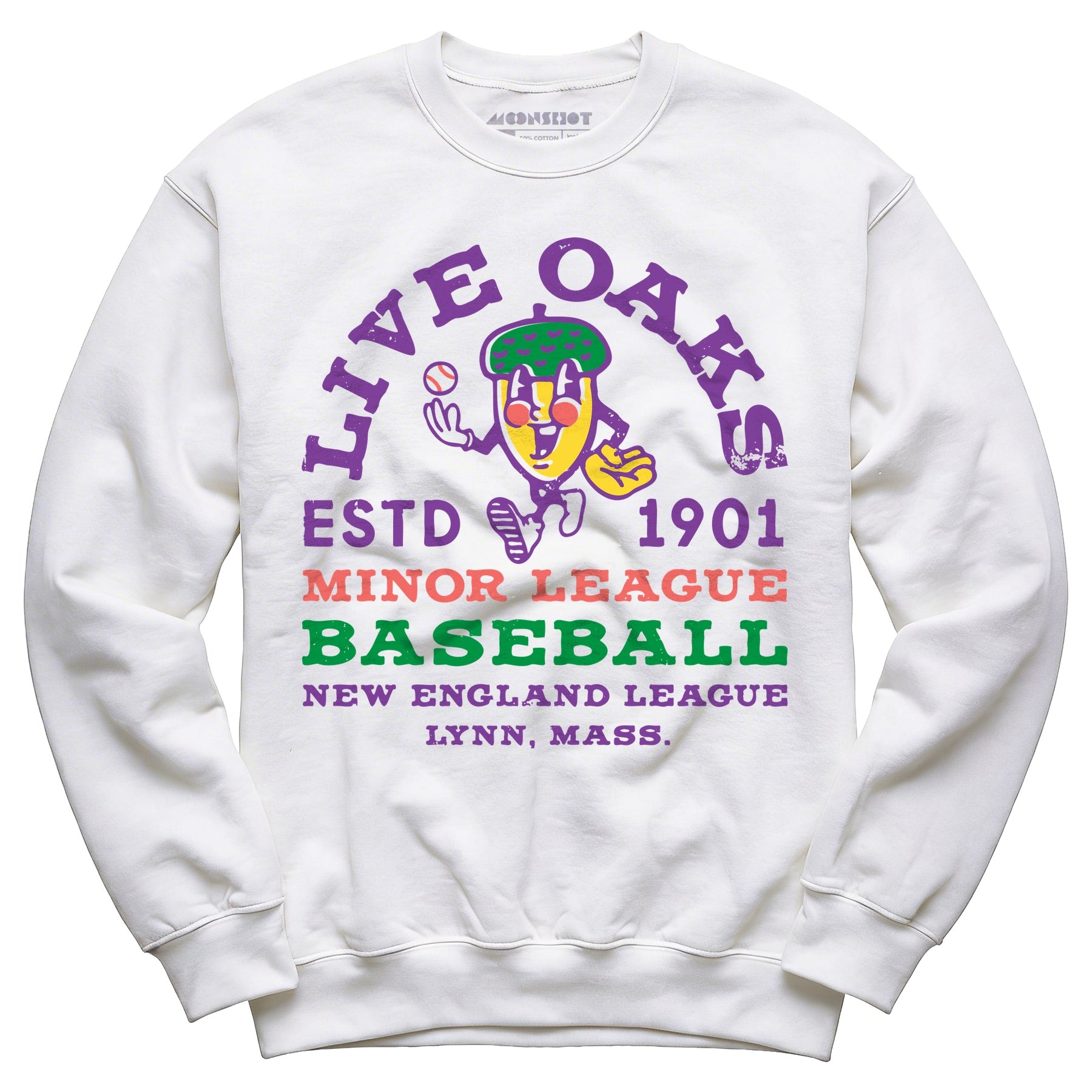 Lynn Live Oaks - Massachusetts - Vintage Defunct Baseball Teams - Unisex Sweatshirt