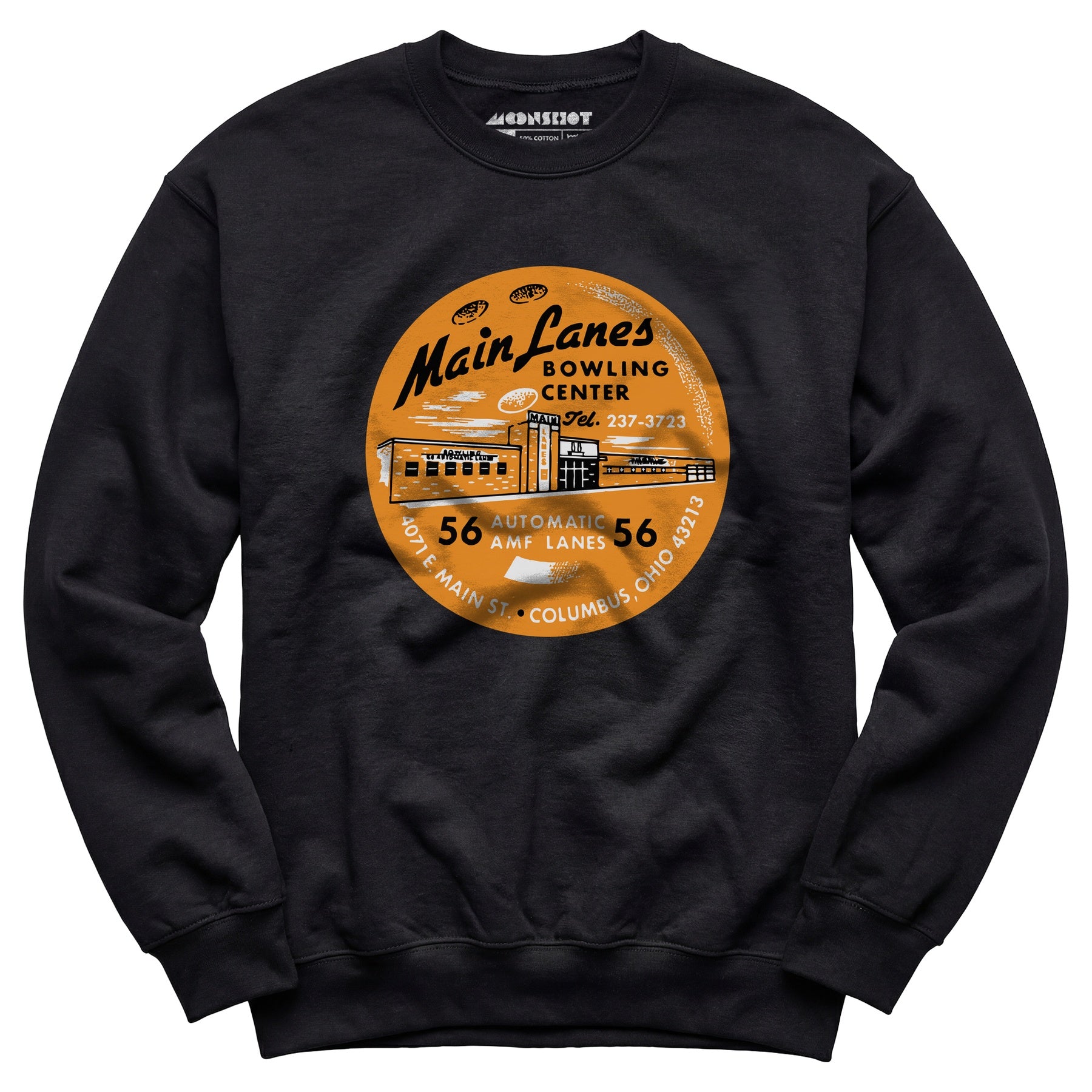 Main Lanes - Columbus Ohio - Vintage Bowling Alley - Unisex Sweatshirt