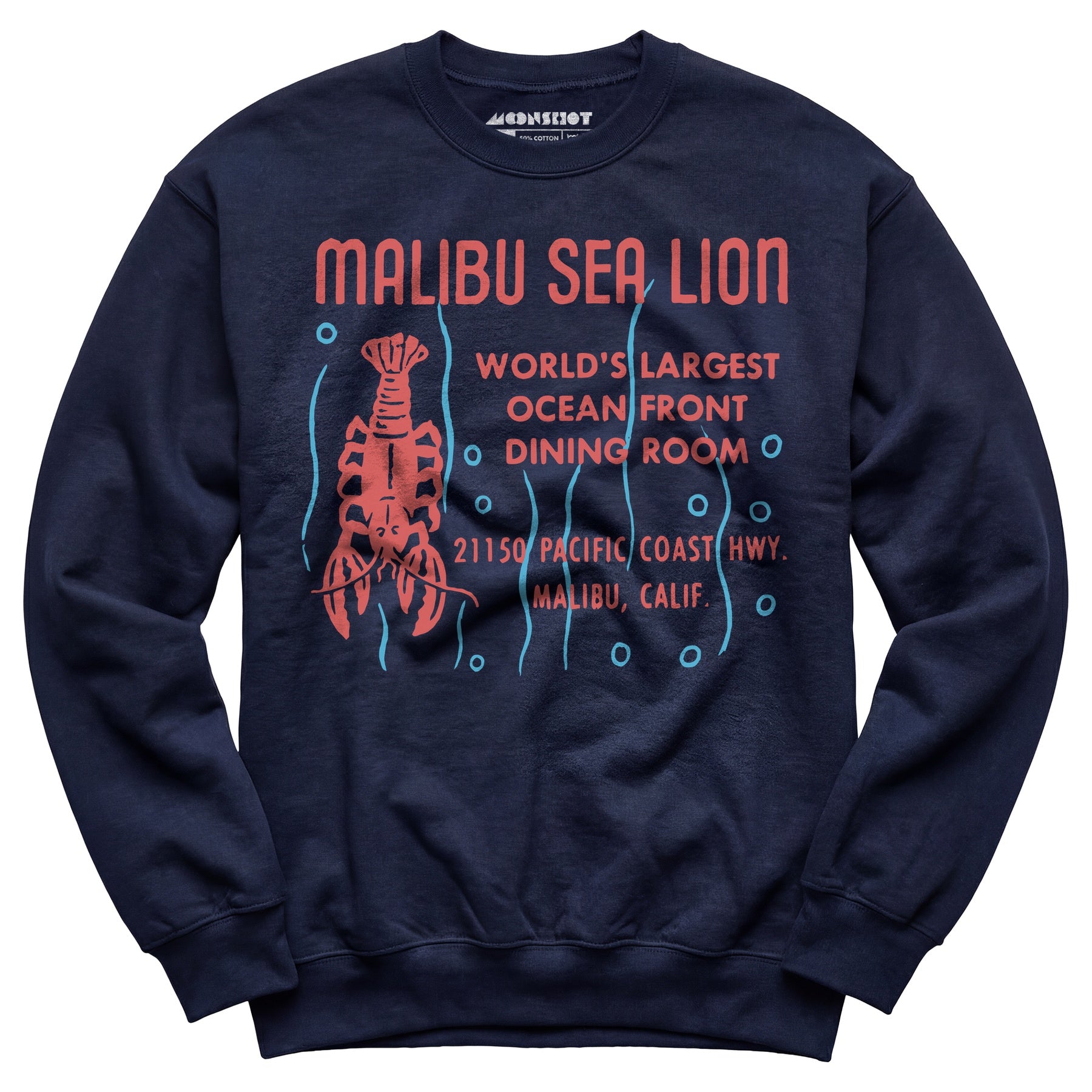 Malibu Sea Lion - Malibu, CA - Vintage Restaurant - Unisex Sweatshirt