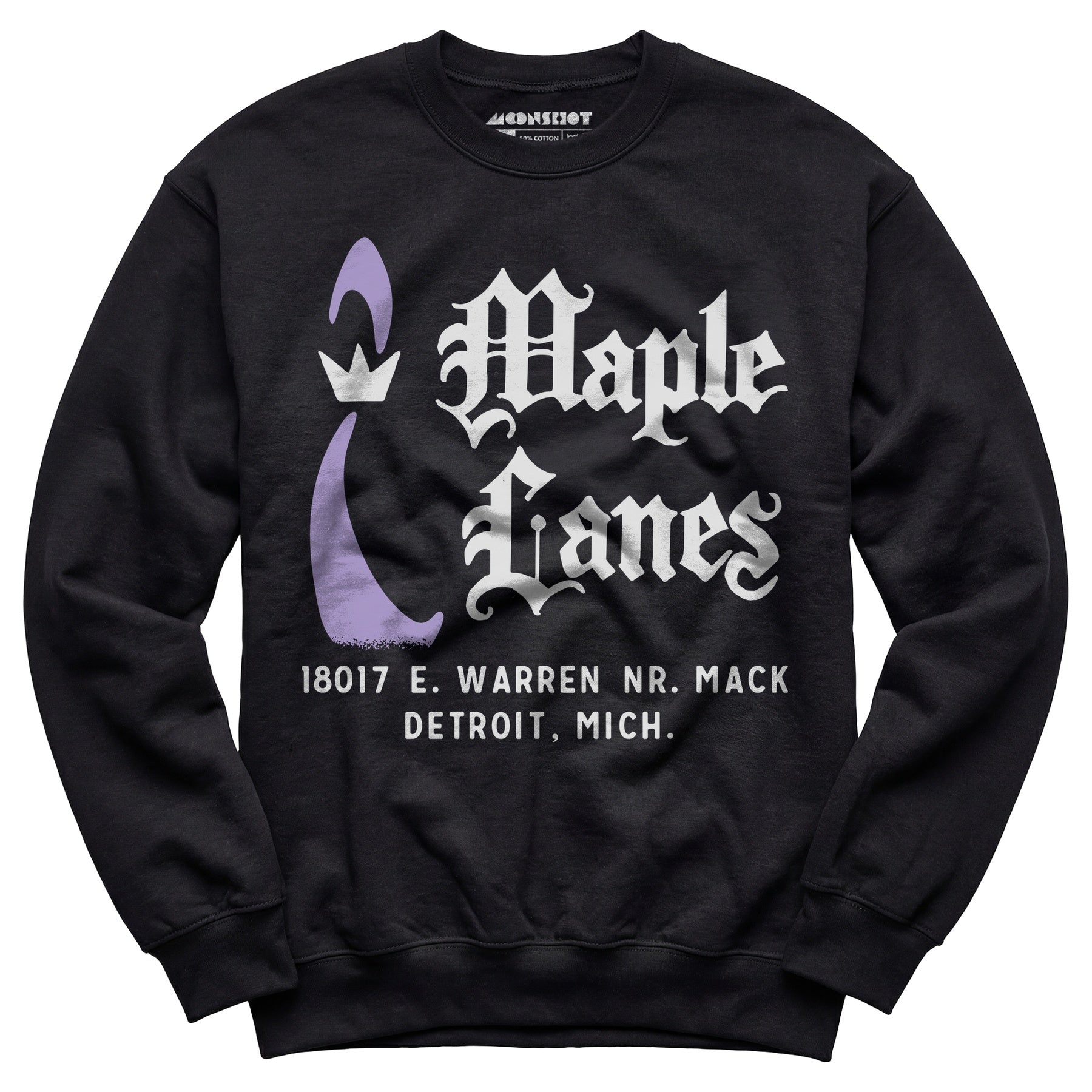 Maple Lanes - Detroit, MI - Vintage Bowling Alley - Unisex Sweatshirt