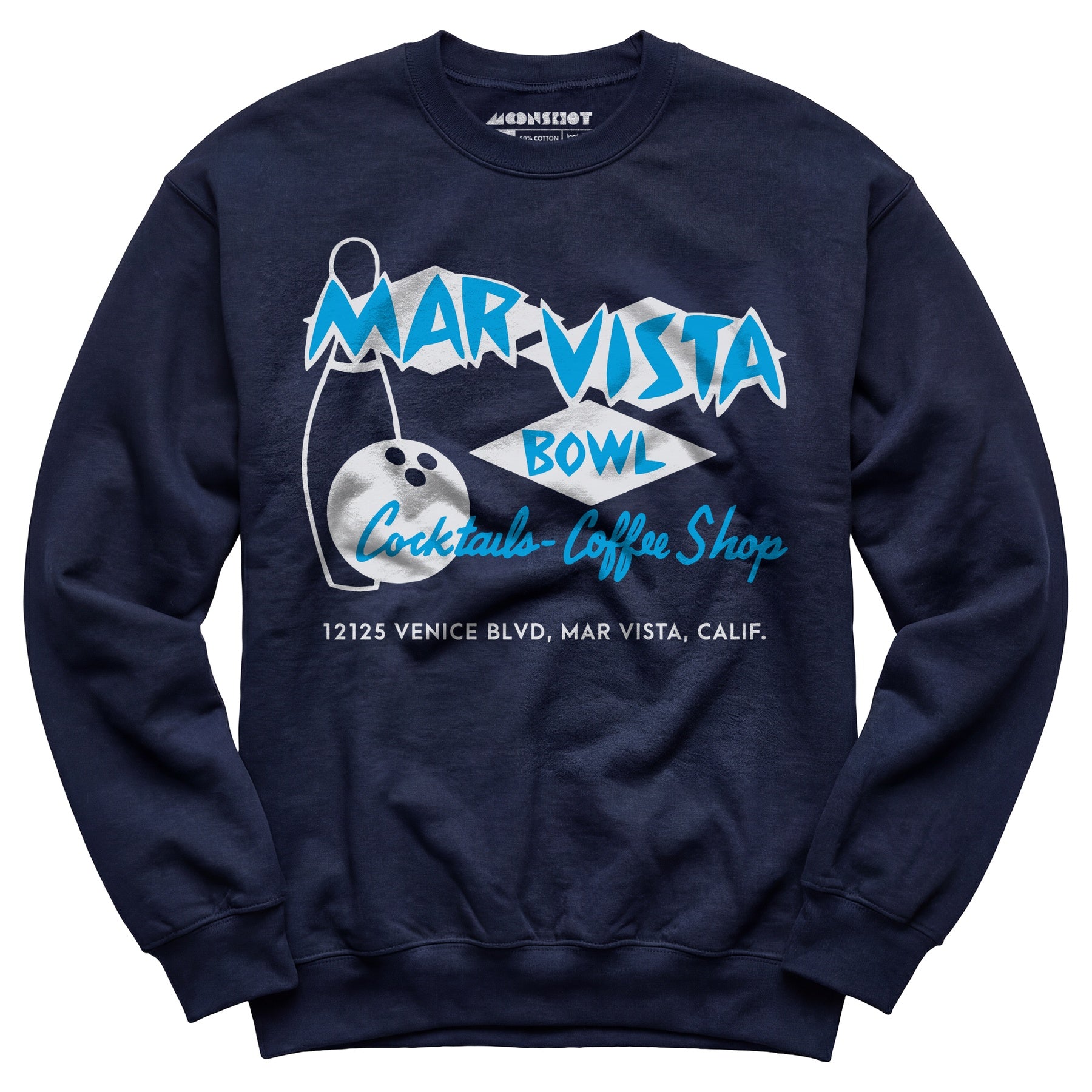 Mar Vista Bowl - Los Angeles, CA - Vintage Bowling Alley - Unisex Sweatshirt