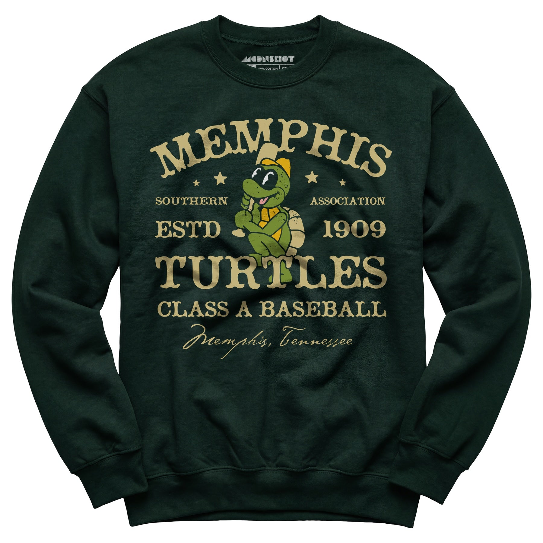 Memphis Turtles - Tennessee - Vintage Defunct Baseball Teams - Unisex Sweatshirt