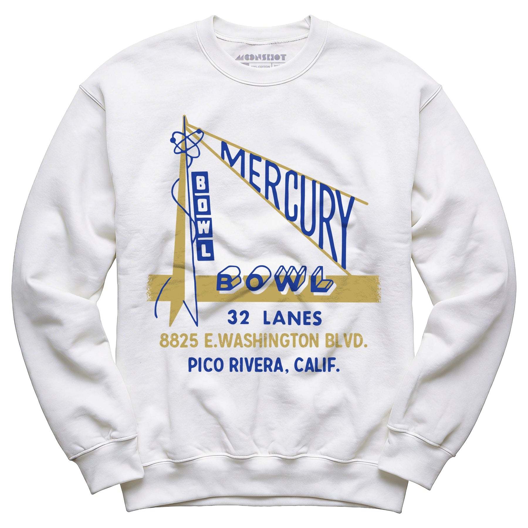 Mercury Bowl - Pico Rivera, CA - Vintage Bowling Alley - Unisex Sweatshirt