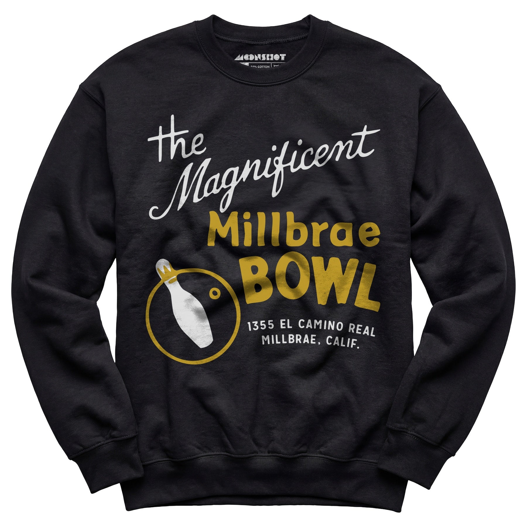 Millbrae Bowl - Millbrae, CA - Vintage Bowling Alley - Unisex Sweatshirt