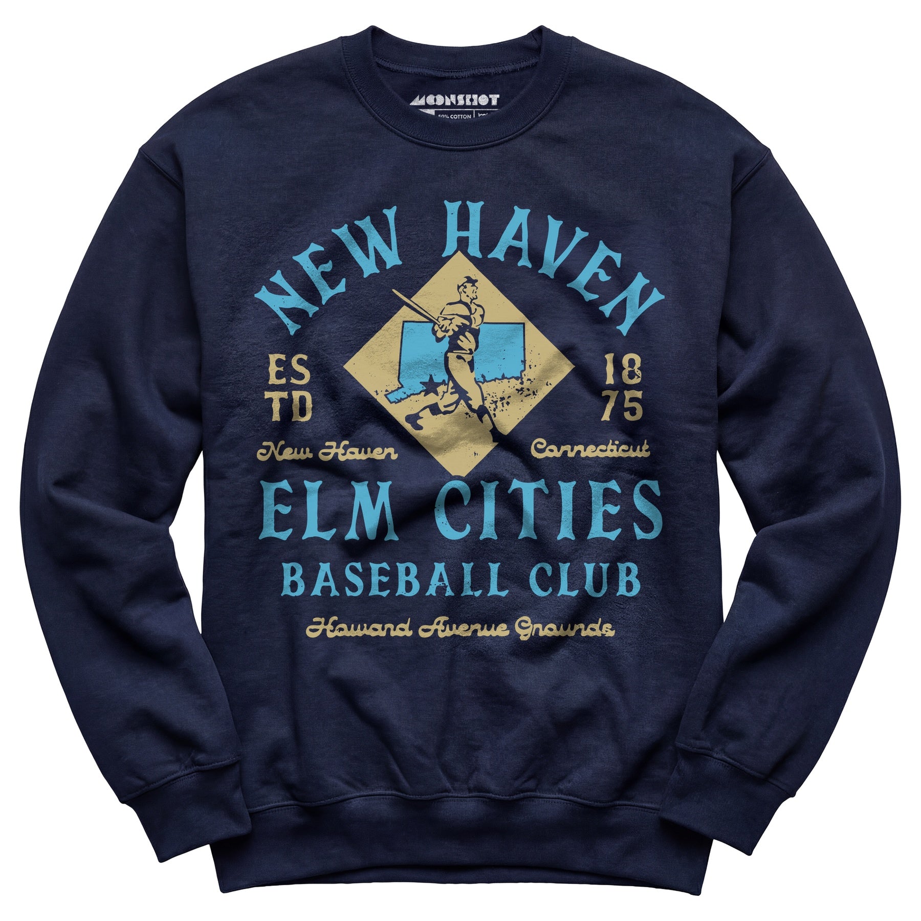 New Haven Elm Cities - Connecticut - Vintage Defunct Baseball Teams - Unisex Sweatshirt