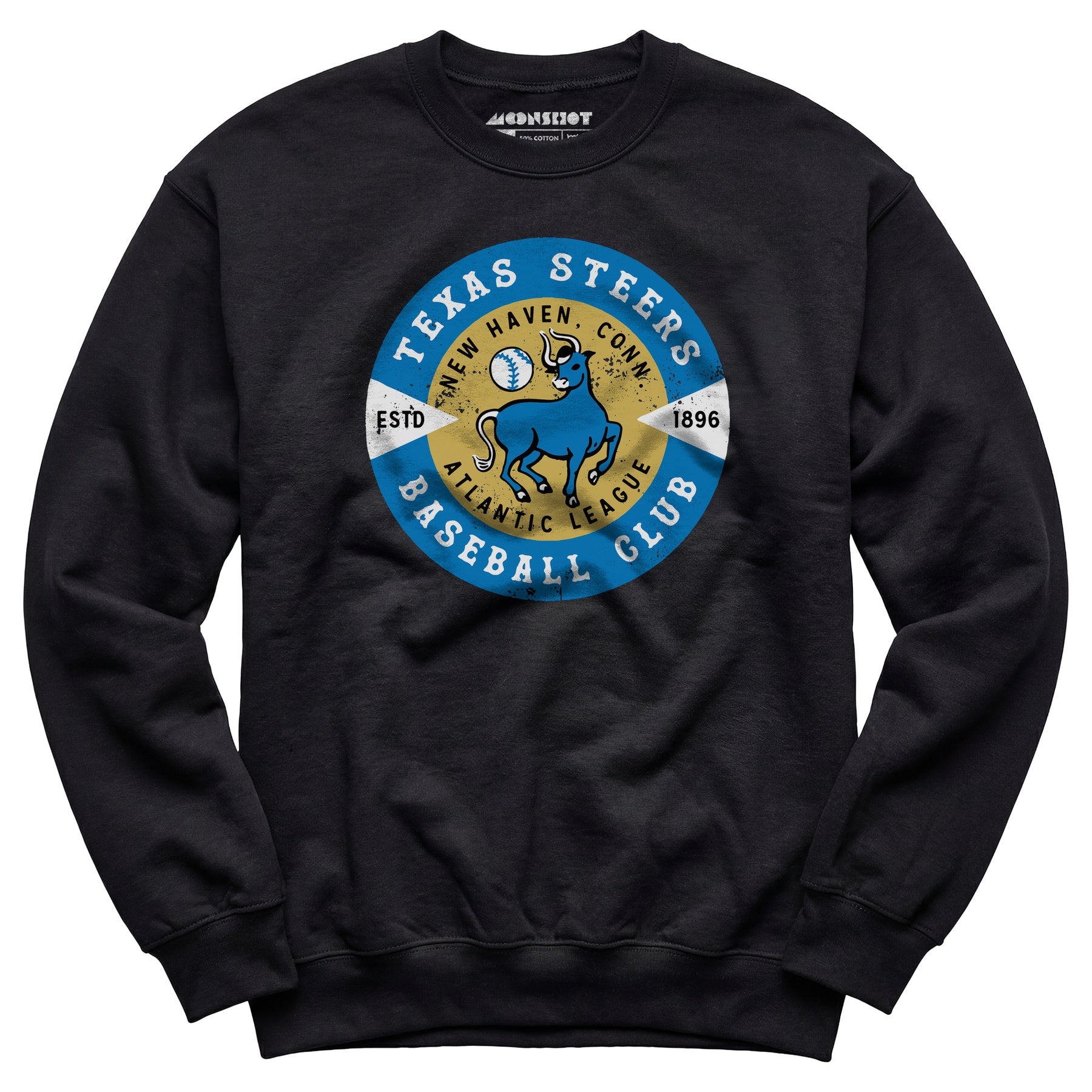 New Haven Texas Steers - Connecticut - Vintage Defunct Baseball Teams - Unisex Sweatshirt
