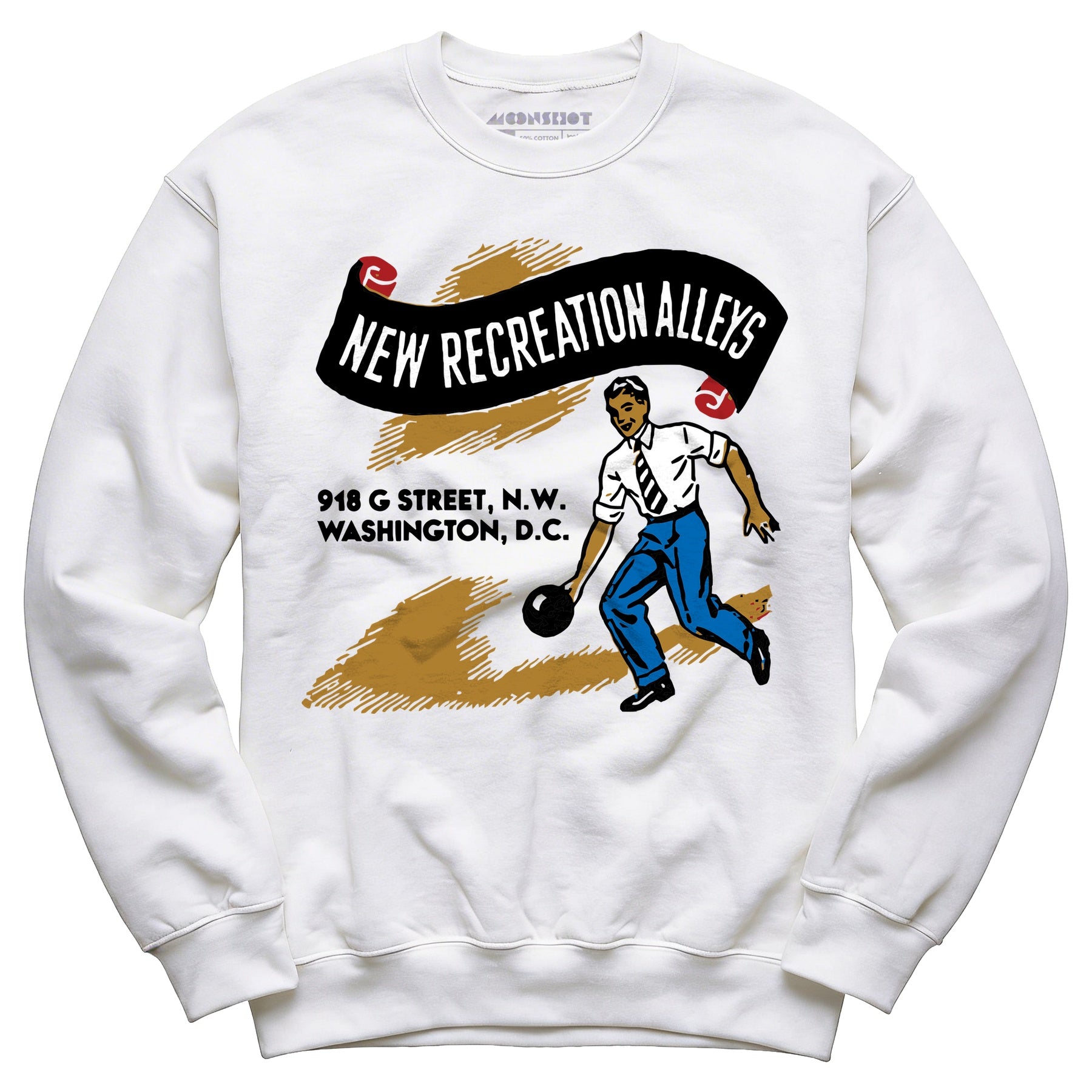New Recreation Alleys - Washington D.C. - Vintage Bowling Alley - Unisex Sweatshirt