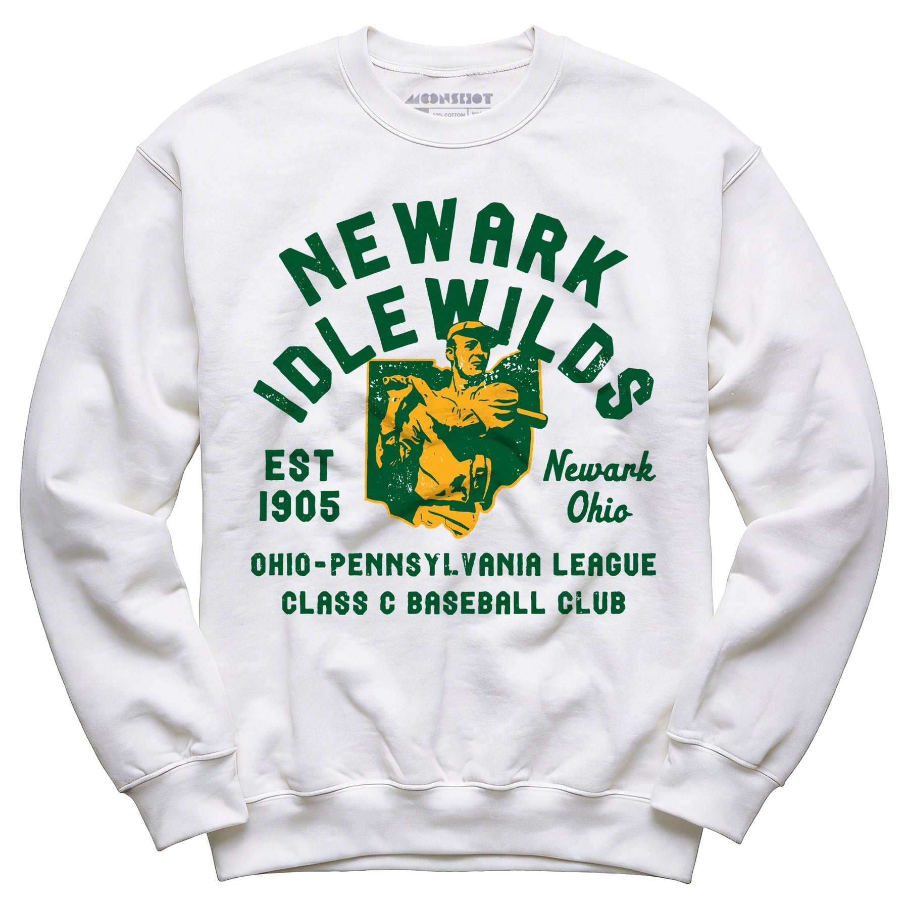 Newark Idlewilds - Ohio - Vintage Defunct Baseball Teams - Unisex Sweatshirt