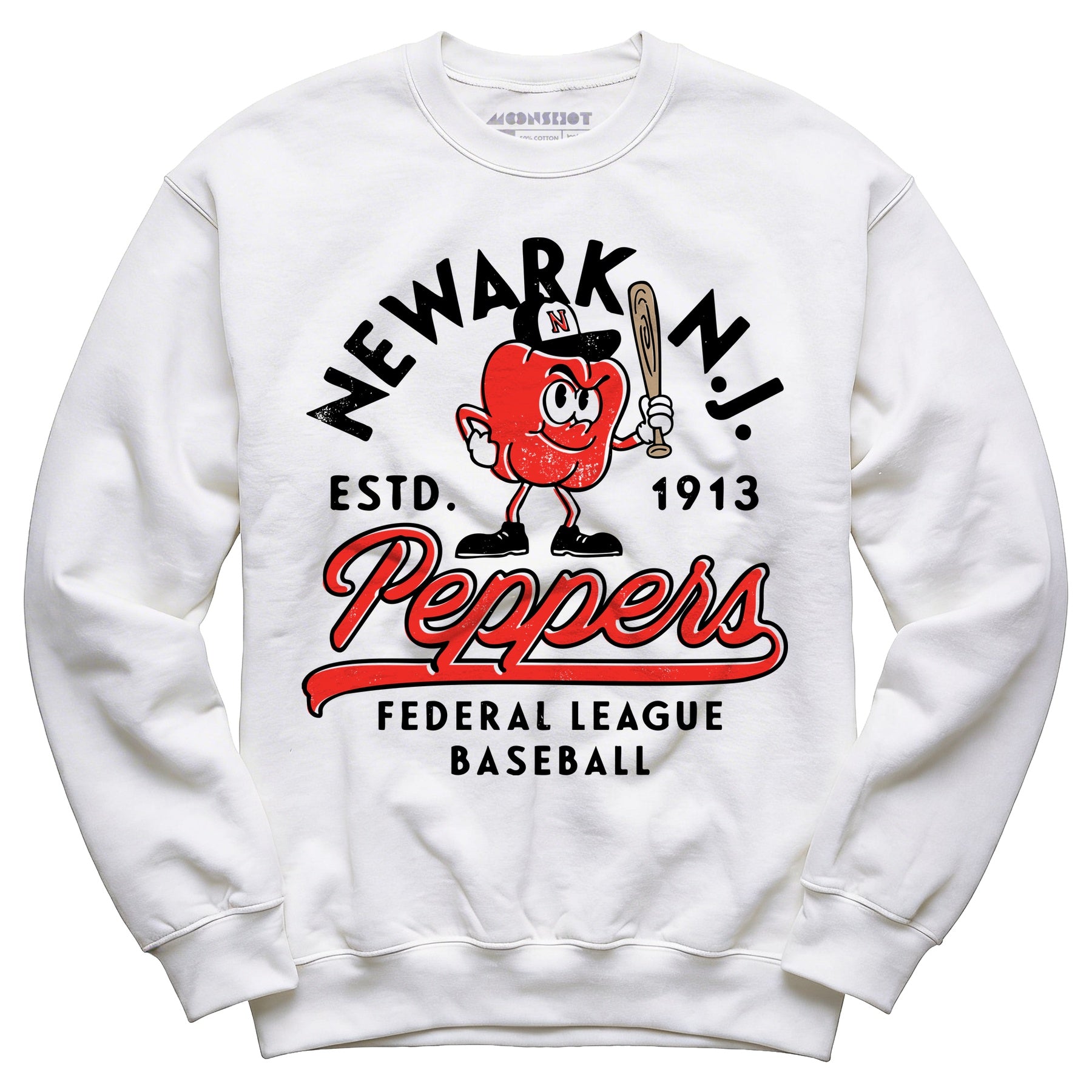 Newark Peppers - New Jersey - Vintage Defunct Baseball Teams - Unisex Sweatshirt