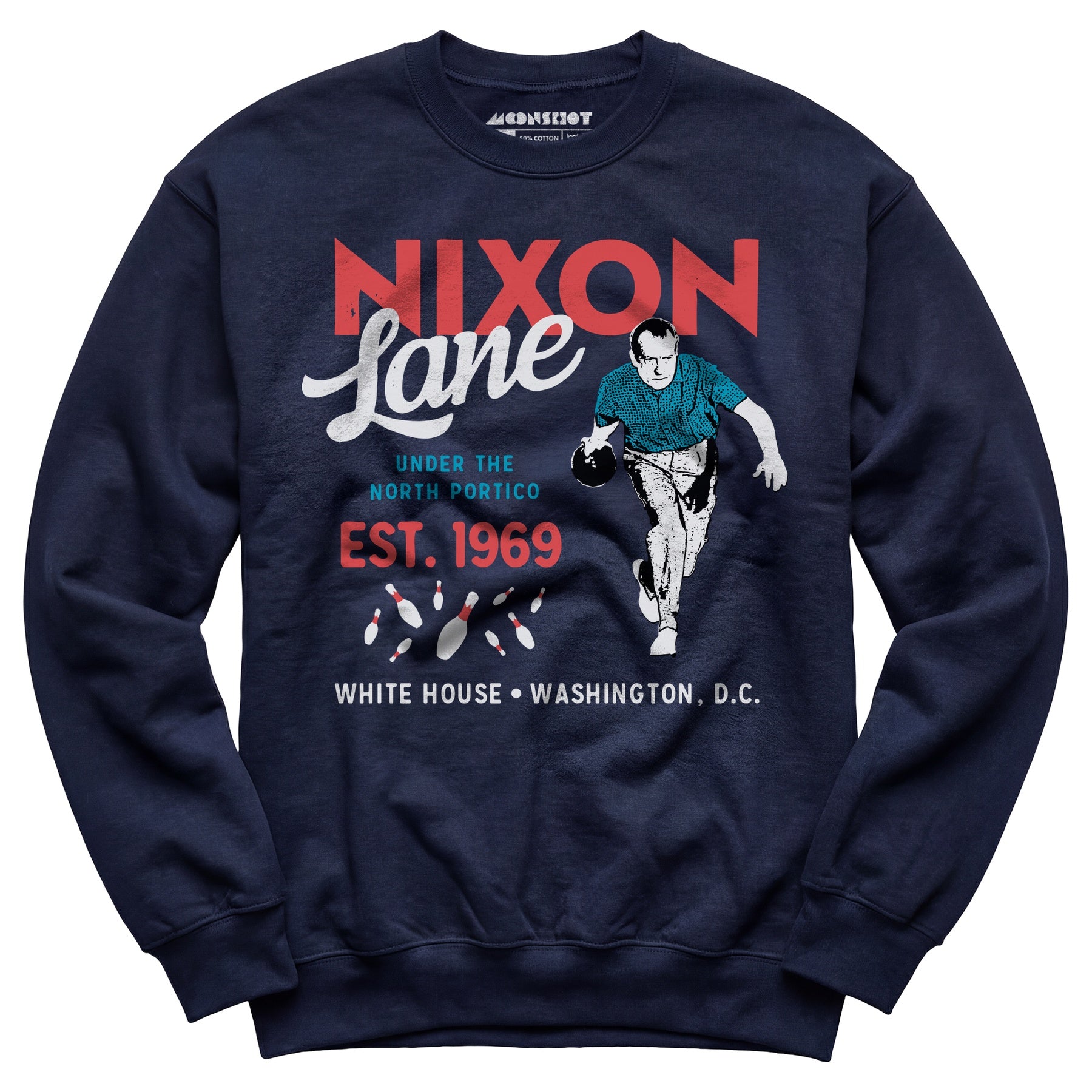 Nixon Lane - Washington D.C. - Vintage Bowling Alley - Unisex Sweatshirt