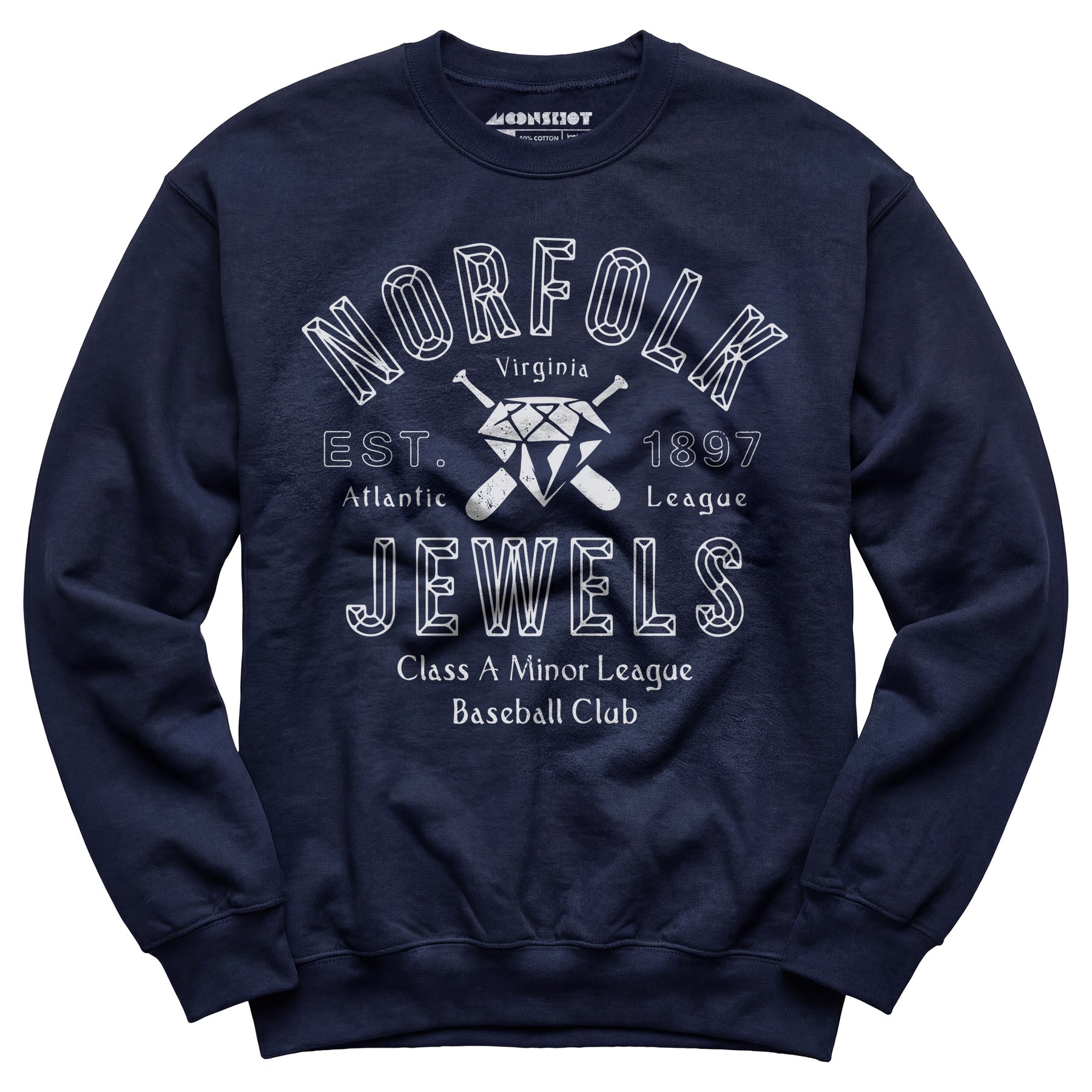Norfolk Jewels - Virginia - Vintage Defunct Baseball Teams - Unisex Sweatshirt