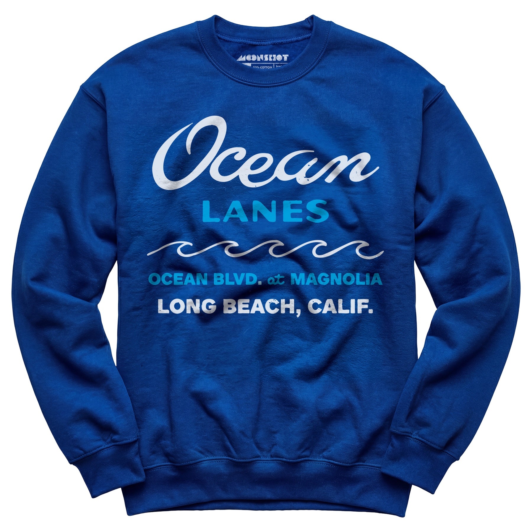 Ocean Lanes - Long Beach, CA - Vintage Bowling Alley - Unisex Sweatshirt
