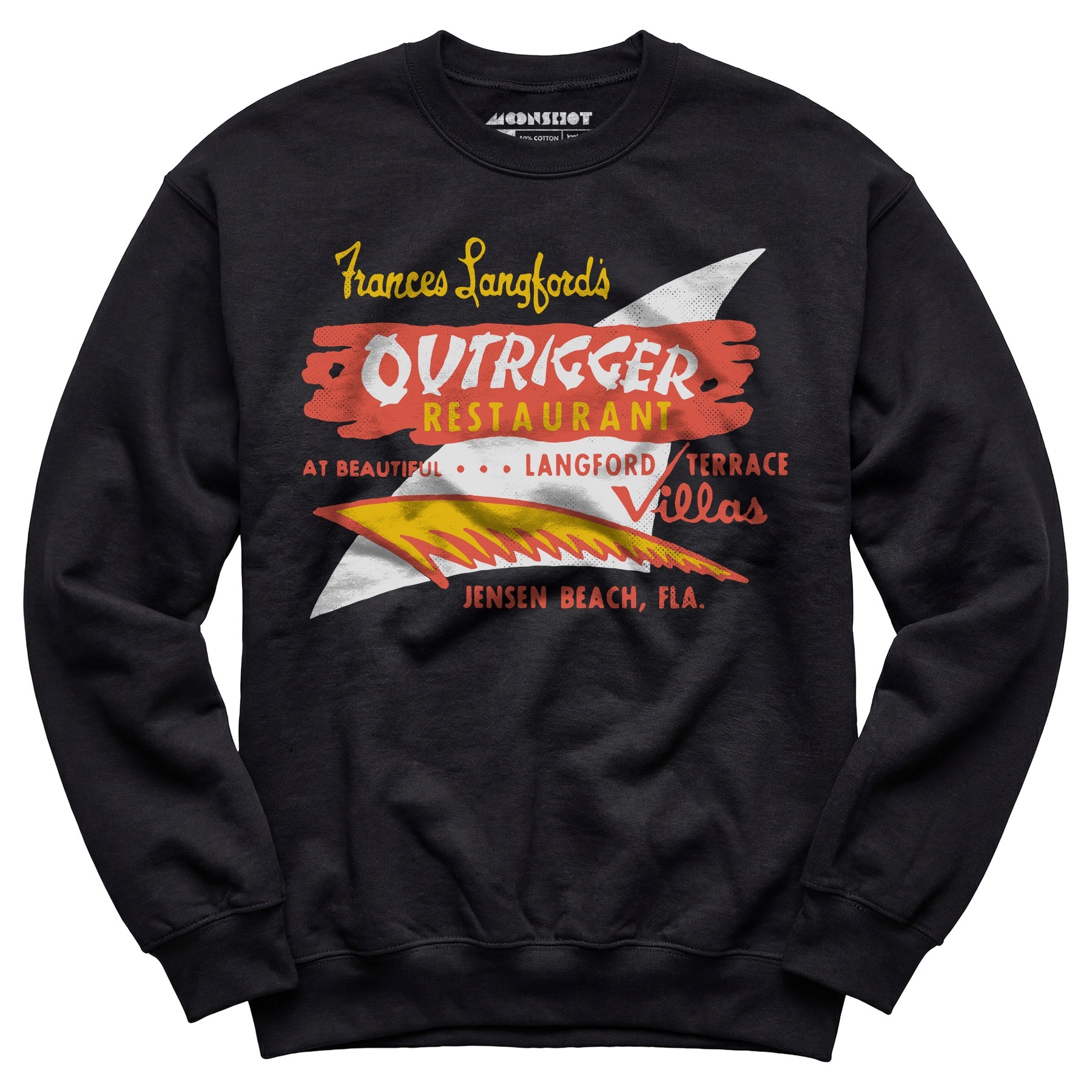 Outrigger - Jensen Beach, FL - Vintage Tiki Bar - Unisex Sweatshirt