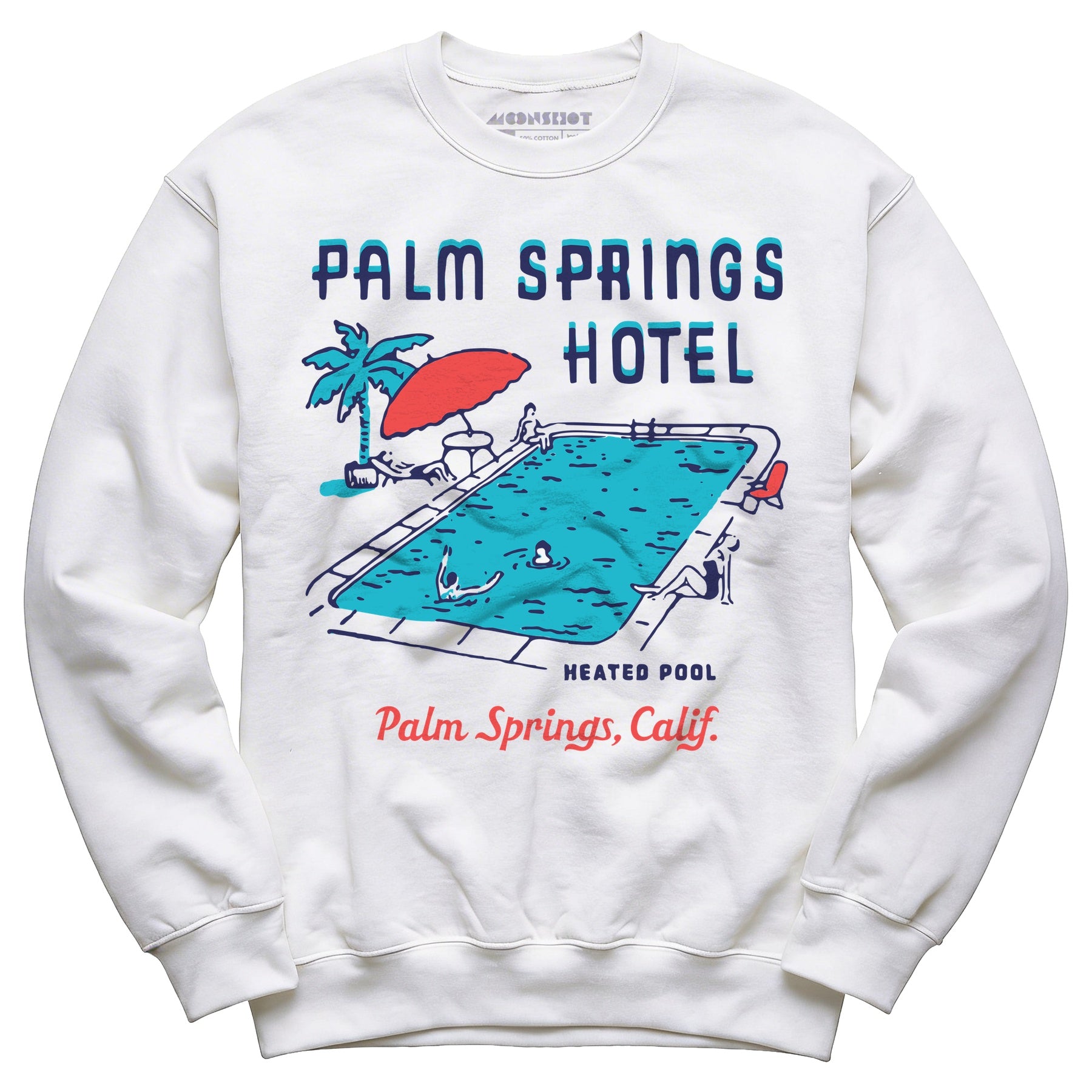 Palm Springs Hotel Pool - Vintage Greater Palm Springs, CA - Unisex Sweatshirt