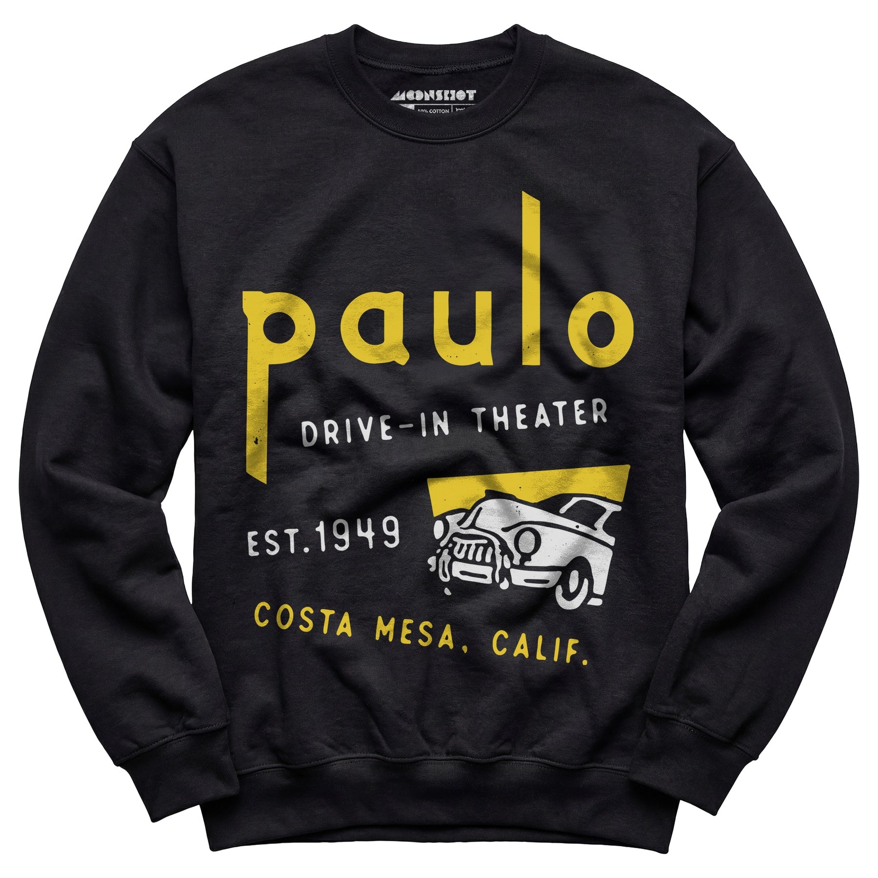 Paulo - Costa Mesa, CA - Vintage Drive-In Movie Theater - Unisex Sweatshirt